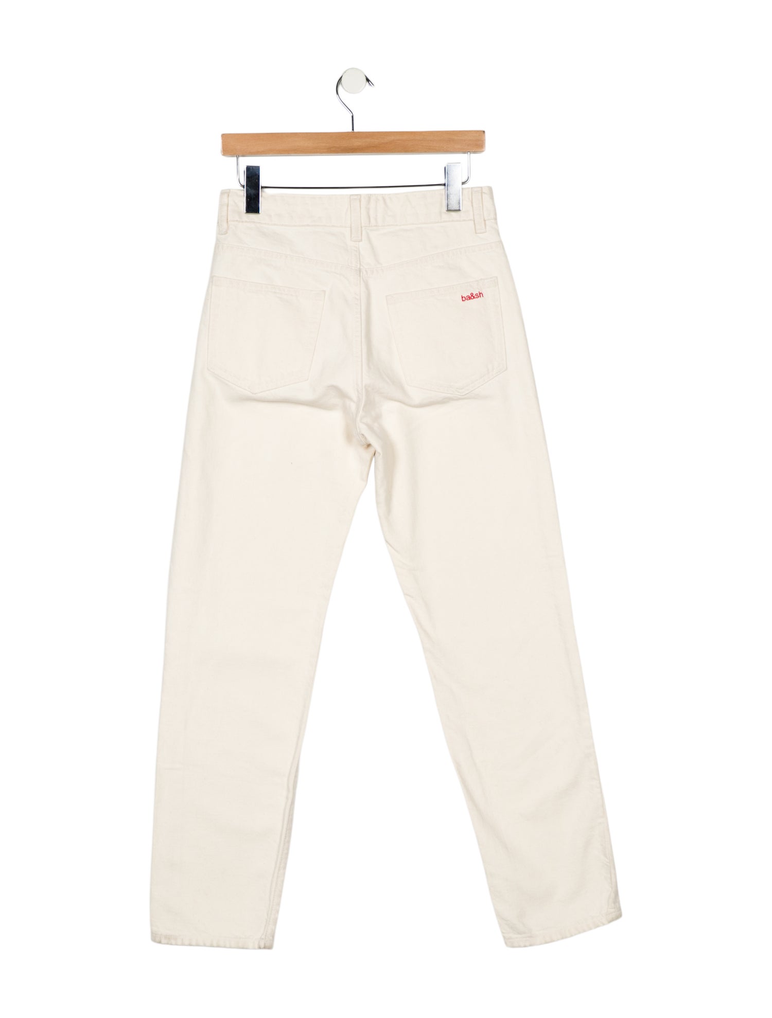 BA&SH High-Rise Straight Leg Jeans