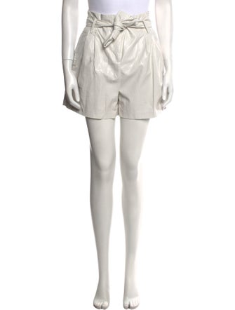 BA&SH Leather Mini Shorts