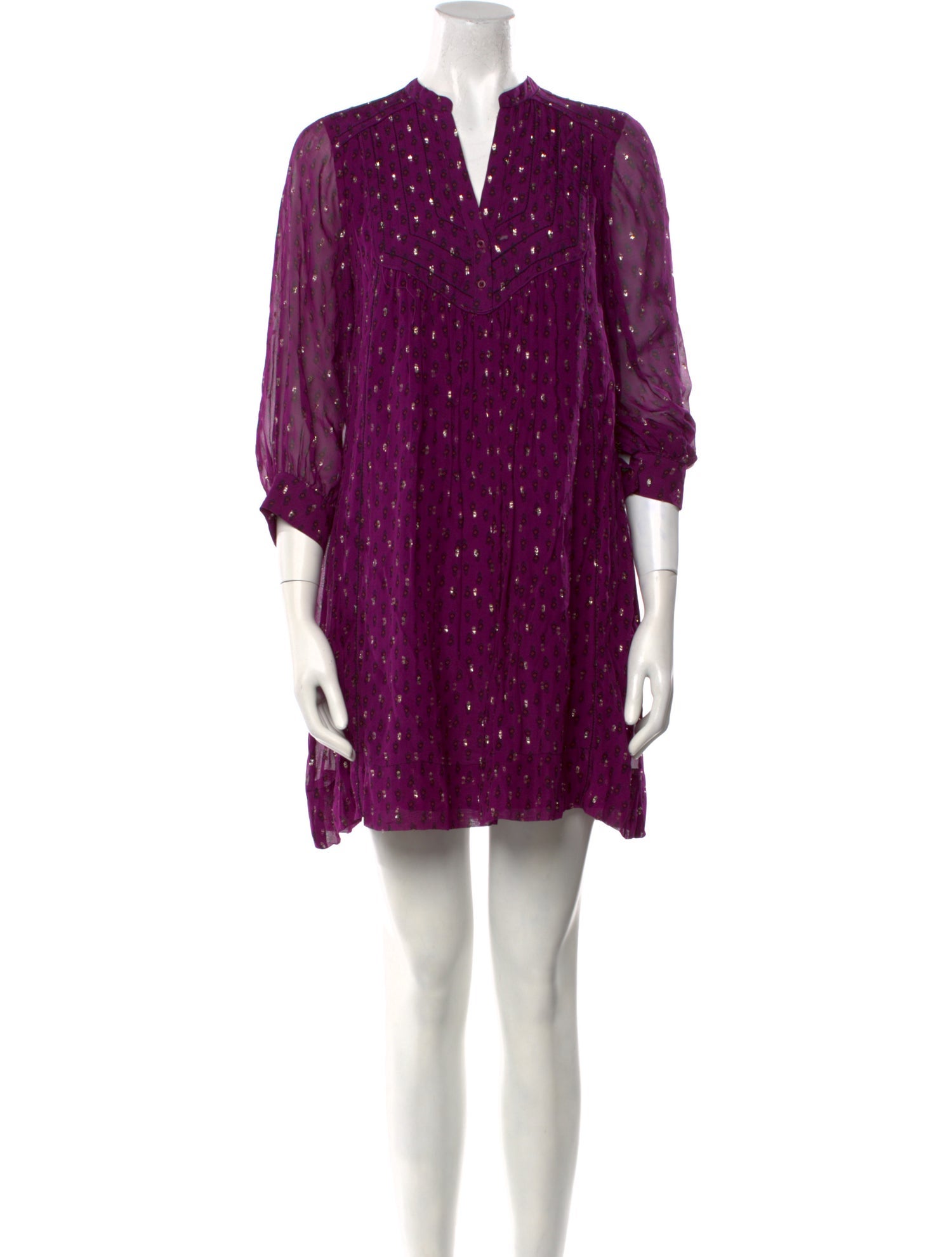 BA&SH Printed Mini Dress