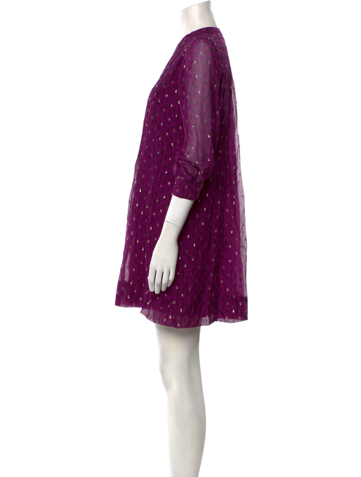 BA&SH Printed Mini Dress