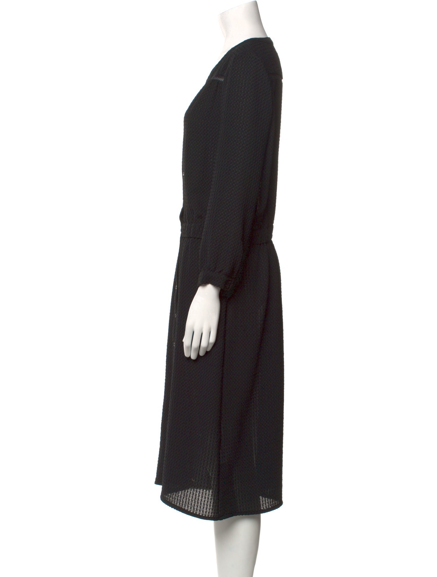 BA&SH V-Neck Knee-Length Dress