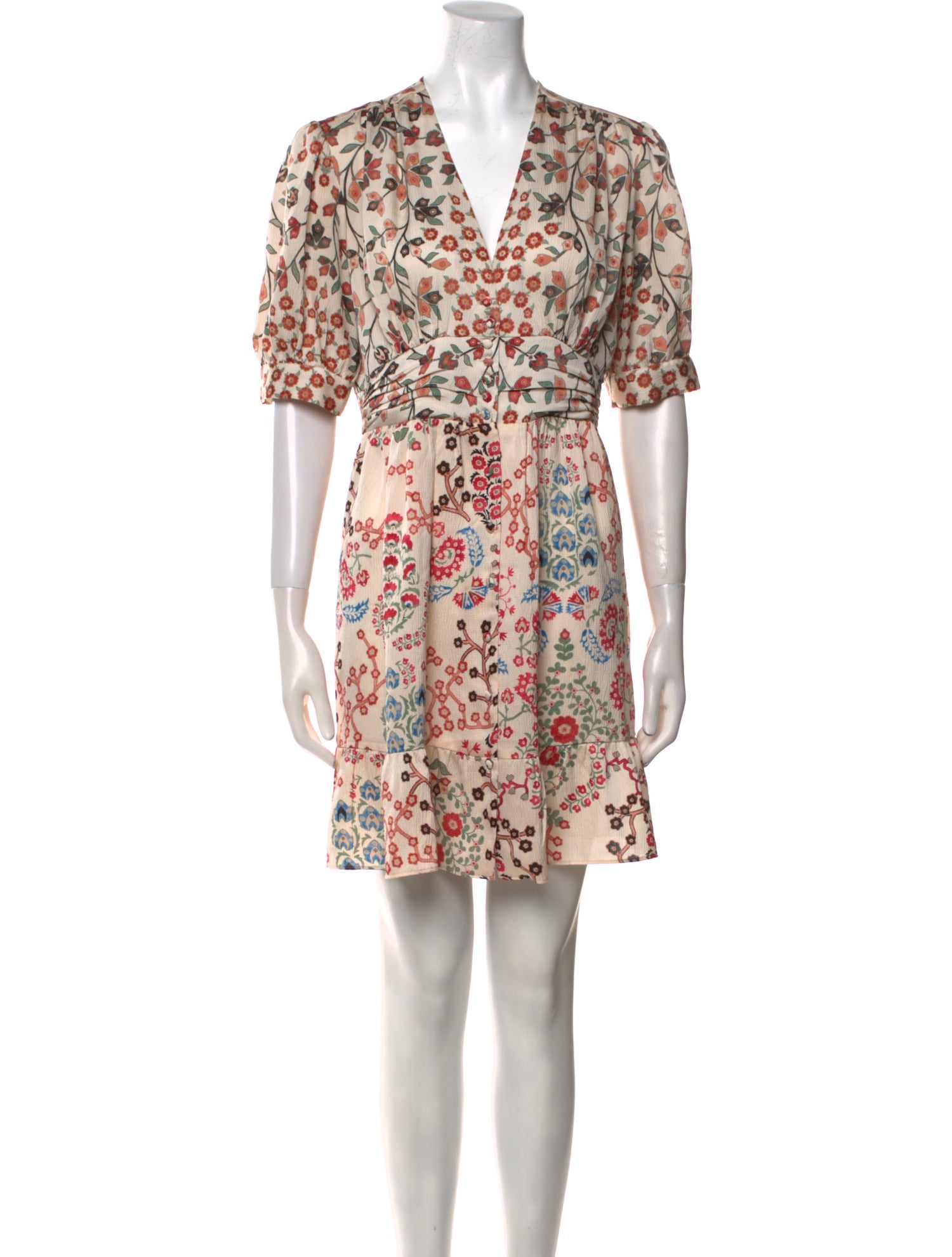 BA&SH Floral Print Mini Dress