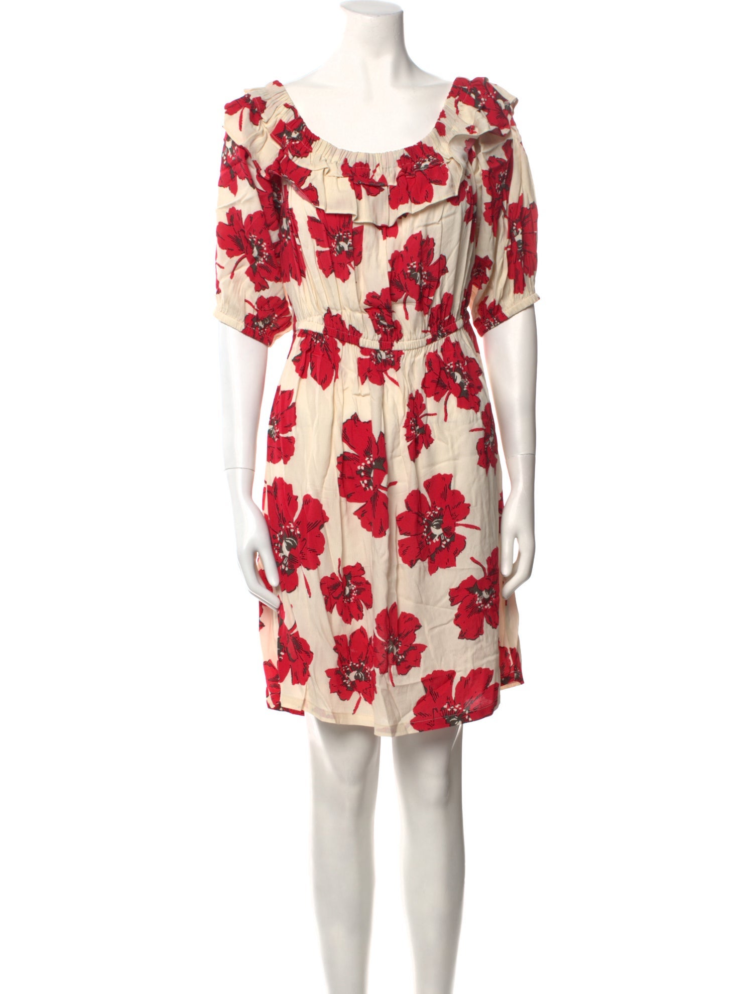 BA&SH Floral Print Mini Dress