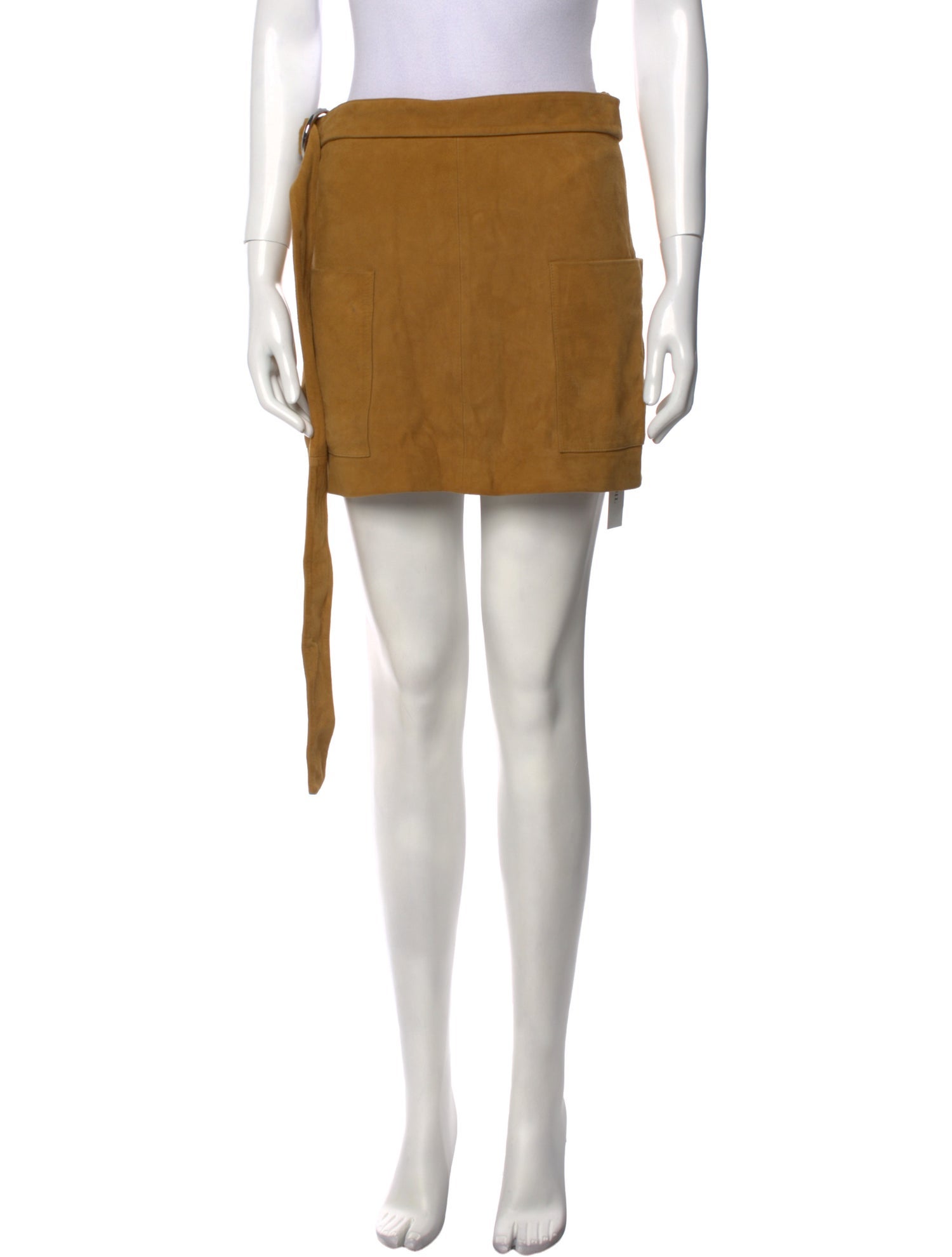 BA&SH Leather Mini Skirt