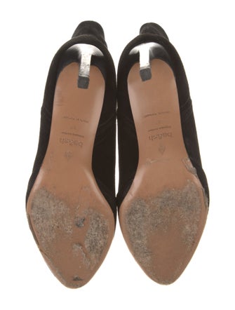 BA&SH Suede Embroidered Accent Western Boots