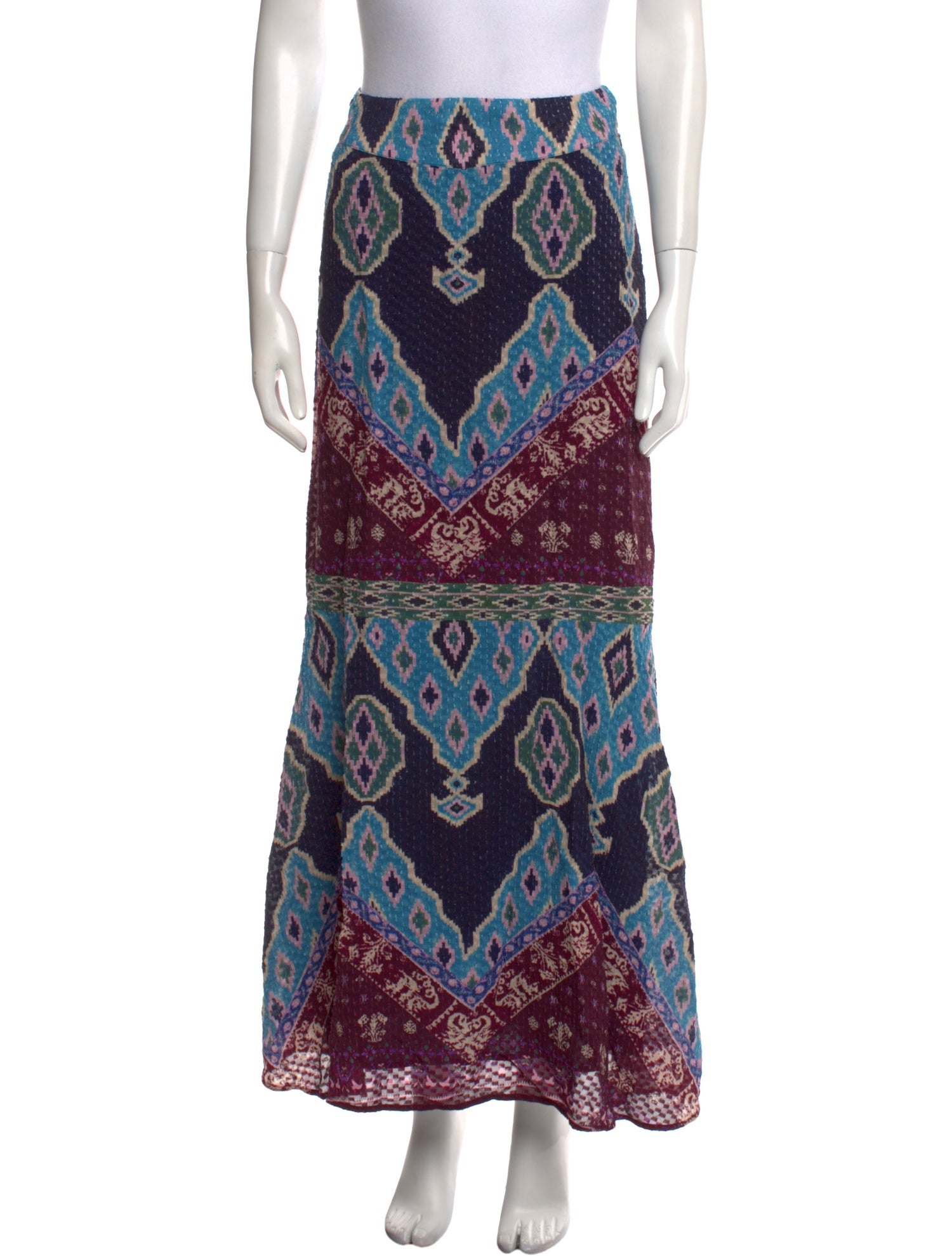 BA&SH Printed Long Skirt