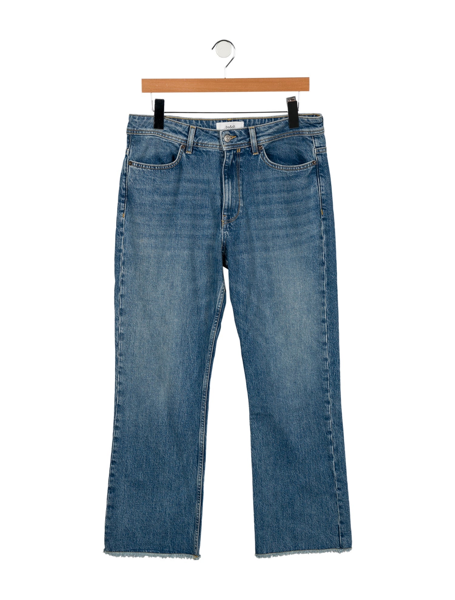 BA&SH Mid-Rise Wide Leg Jeans