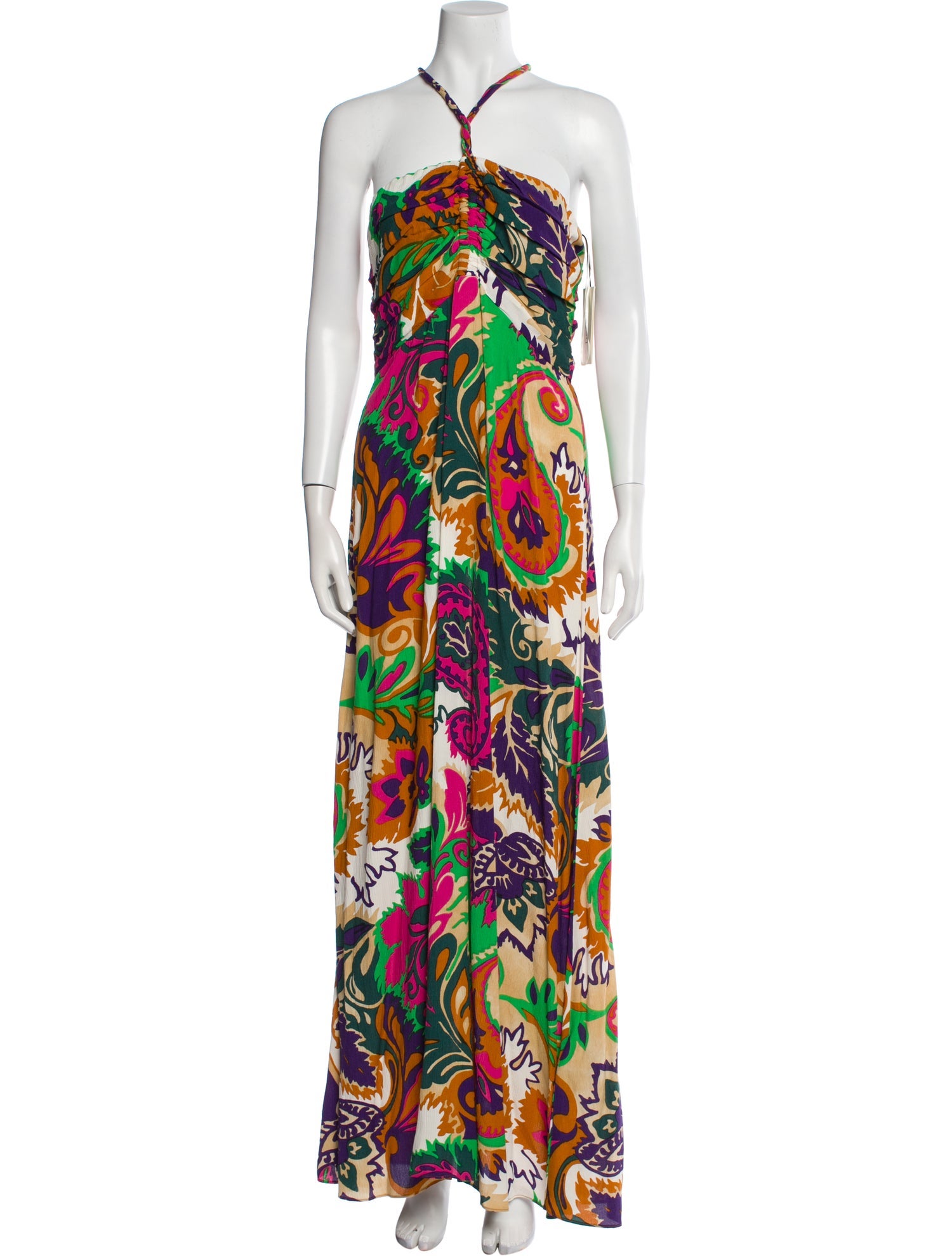 BA&SH Printed Long Dress w/ Tags