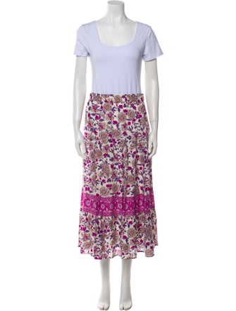 BA&SH Printed Ruffle Embellishment Skirt Set