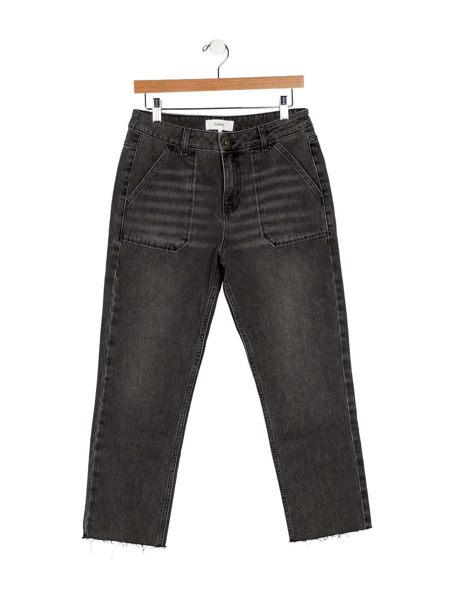 BA&SH Mid-Rise Straight Leg Jeans