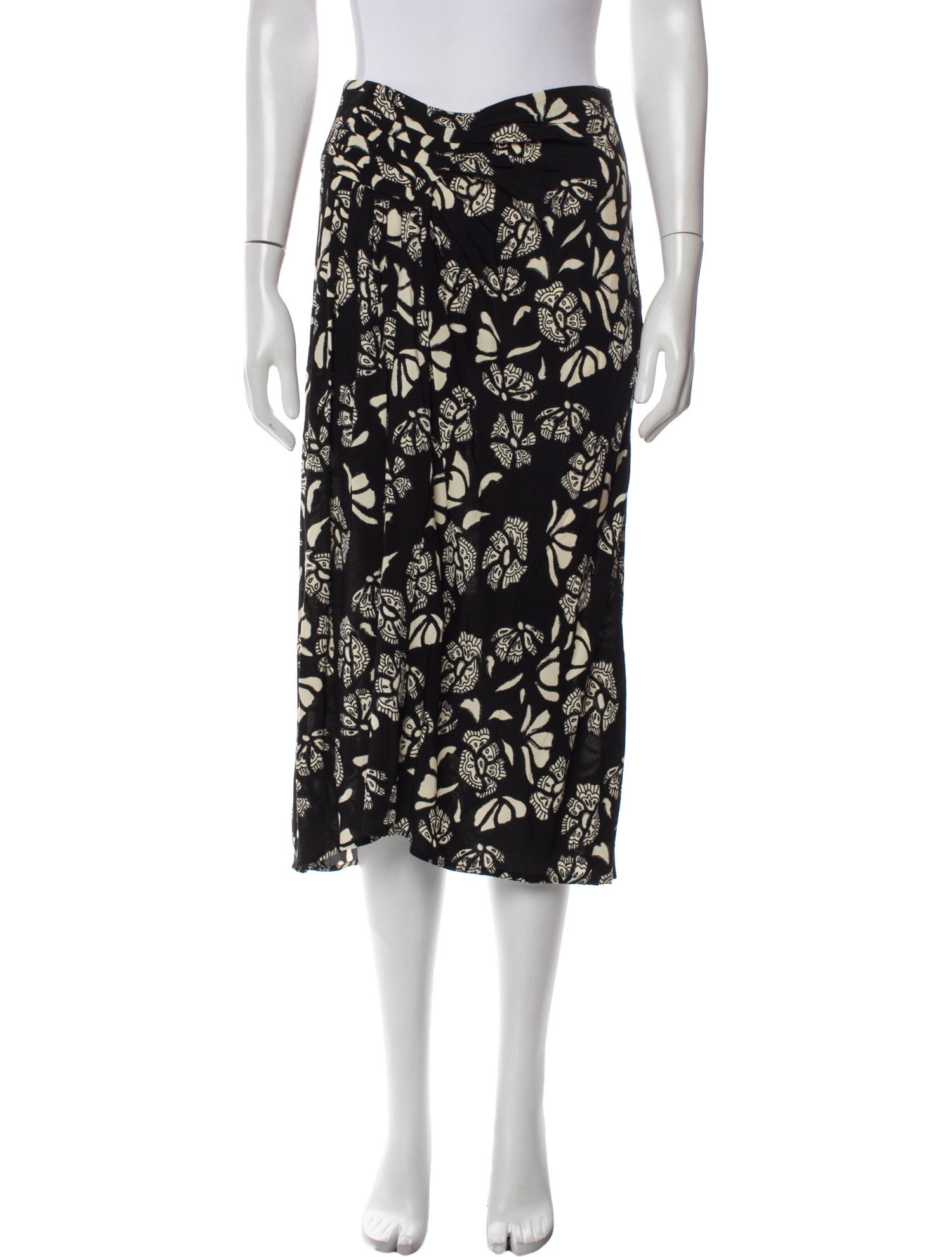 BA&SH Printed Midi Length Skirt w/ Tags