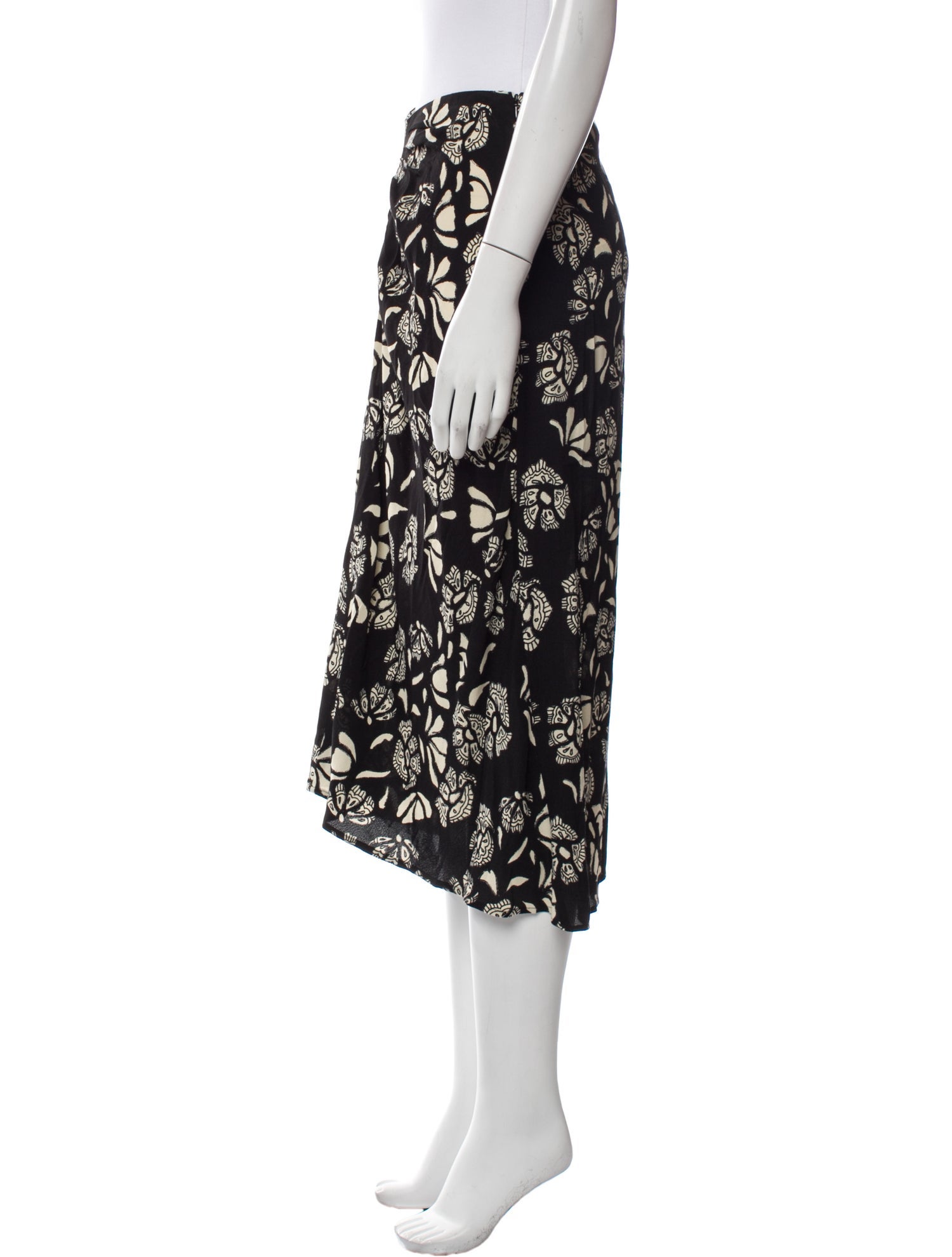 BA&SH Printed Midi Length Skirt w/ Tags