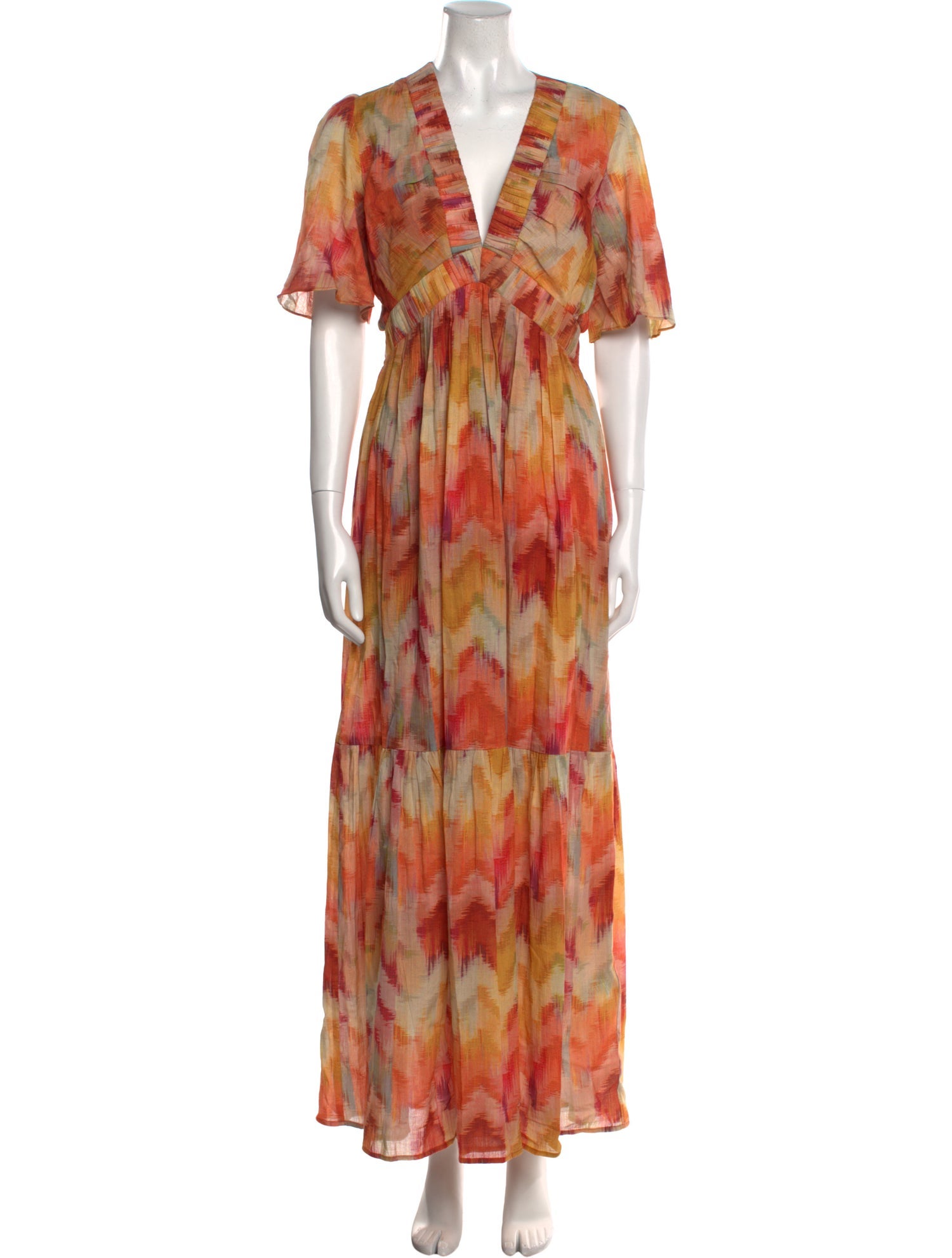 BA&SH Printed Long Dress