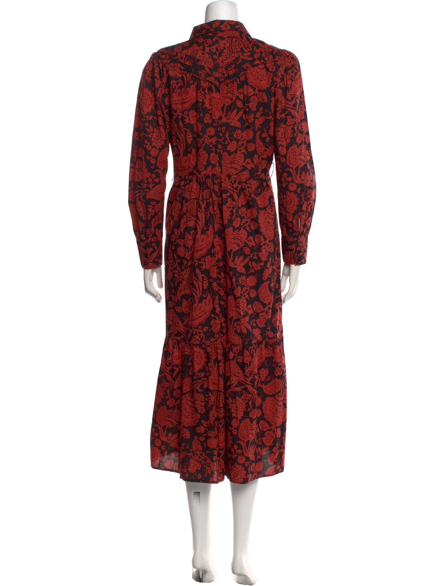 BA&SH Printed Long Dress