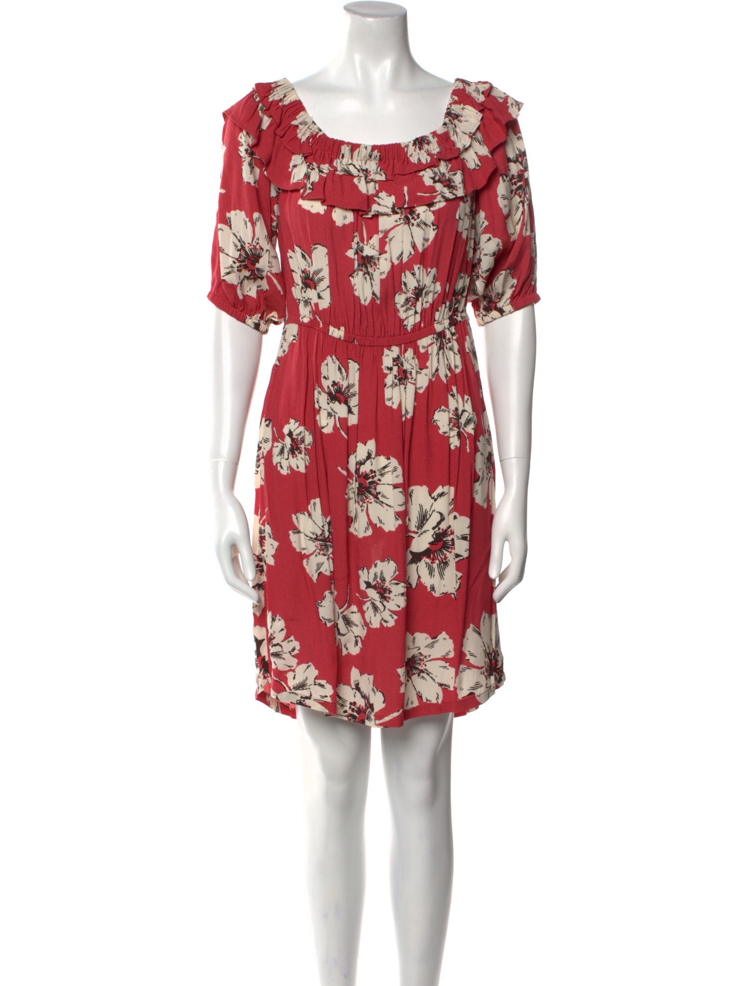 BA&SH Floral Print Mini Dress