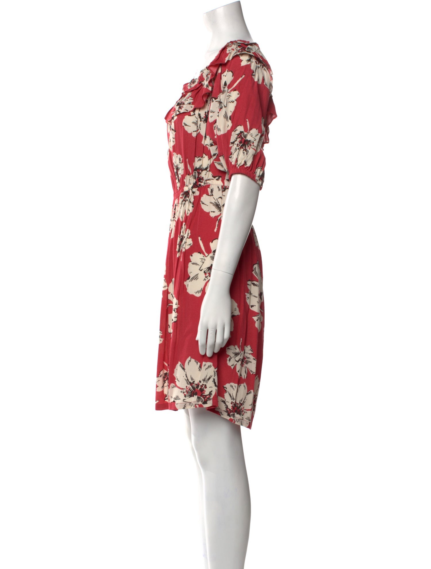 BA&SH Floral Print Mini Dress