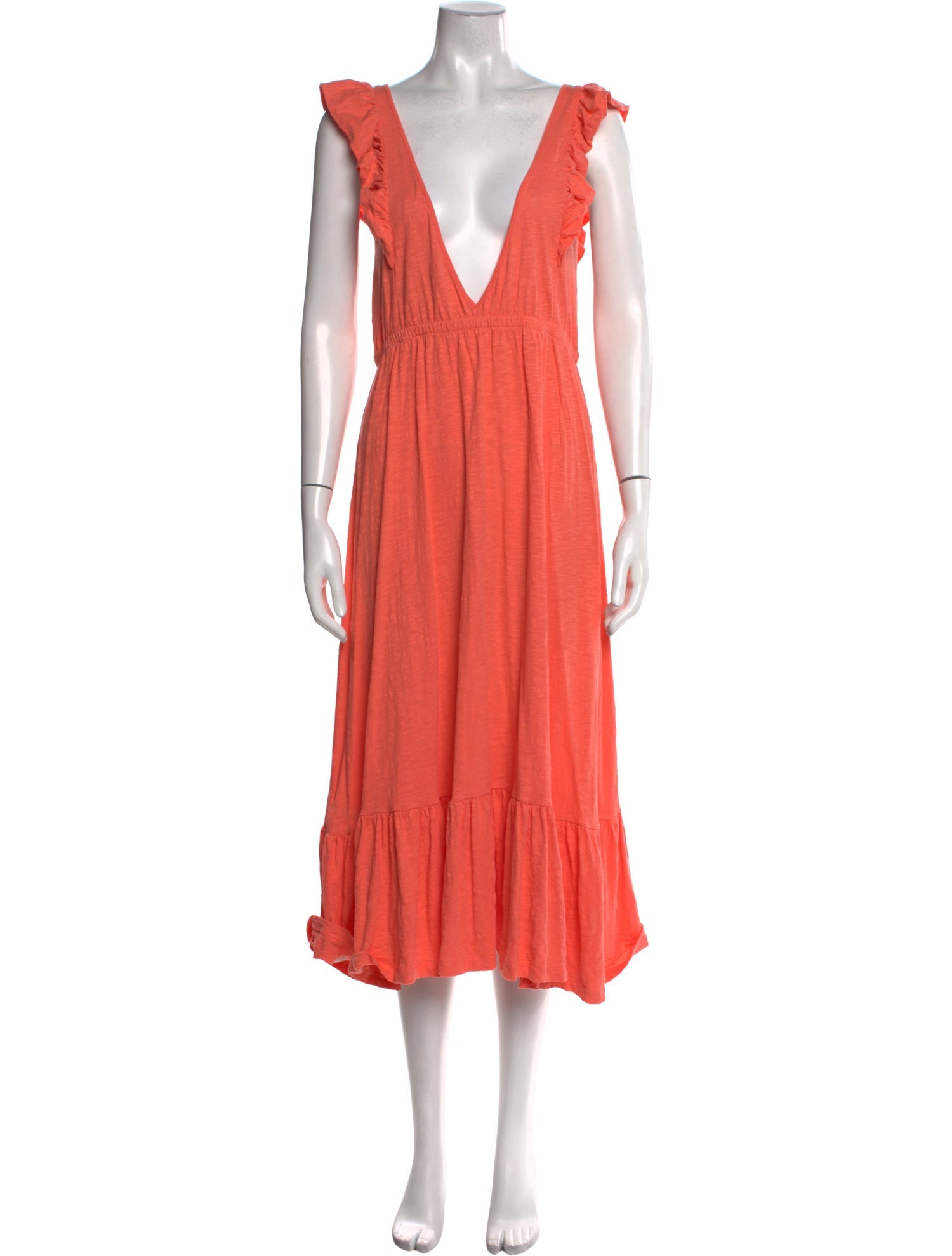 BA&SH V-Neck Midi Length Dress