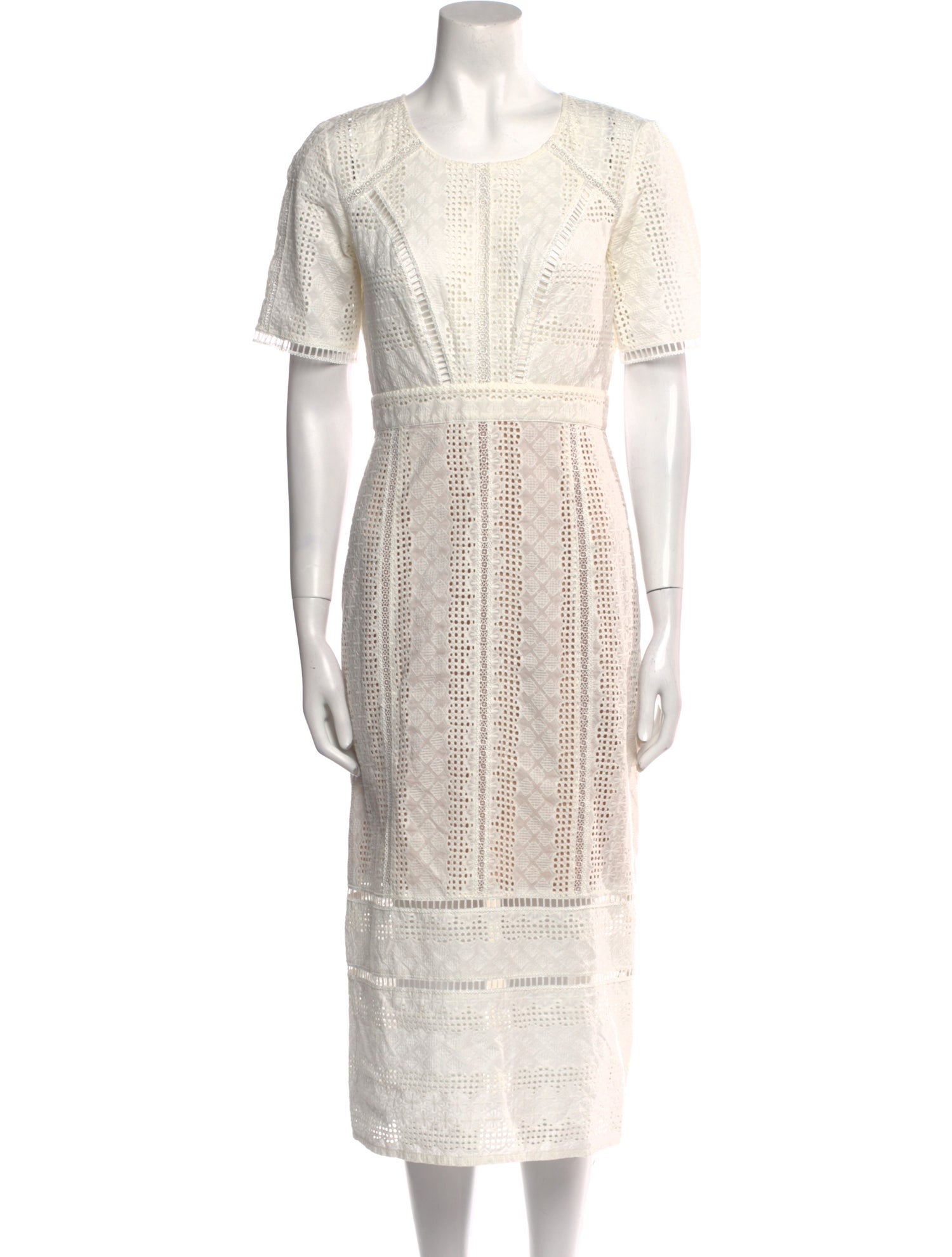 BA&SH Scoop Neck Midi Length Dress