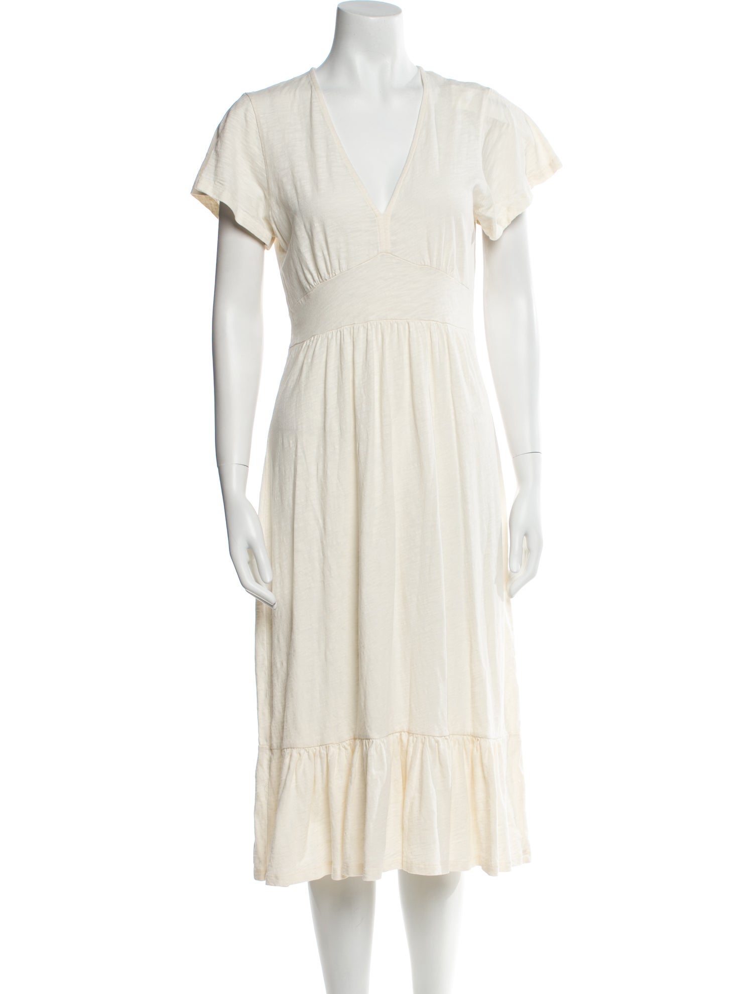 BA&SH V-Neck Midi Length Dress