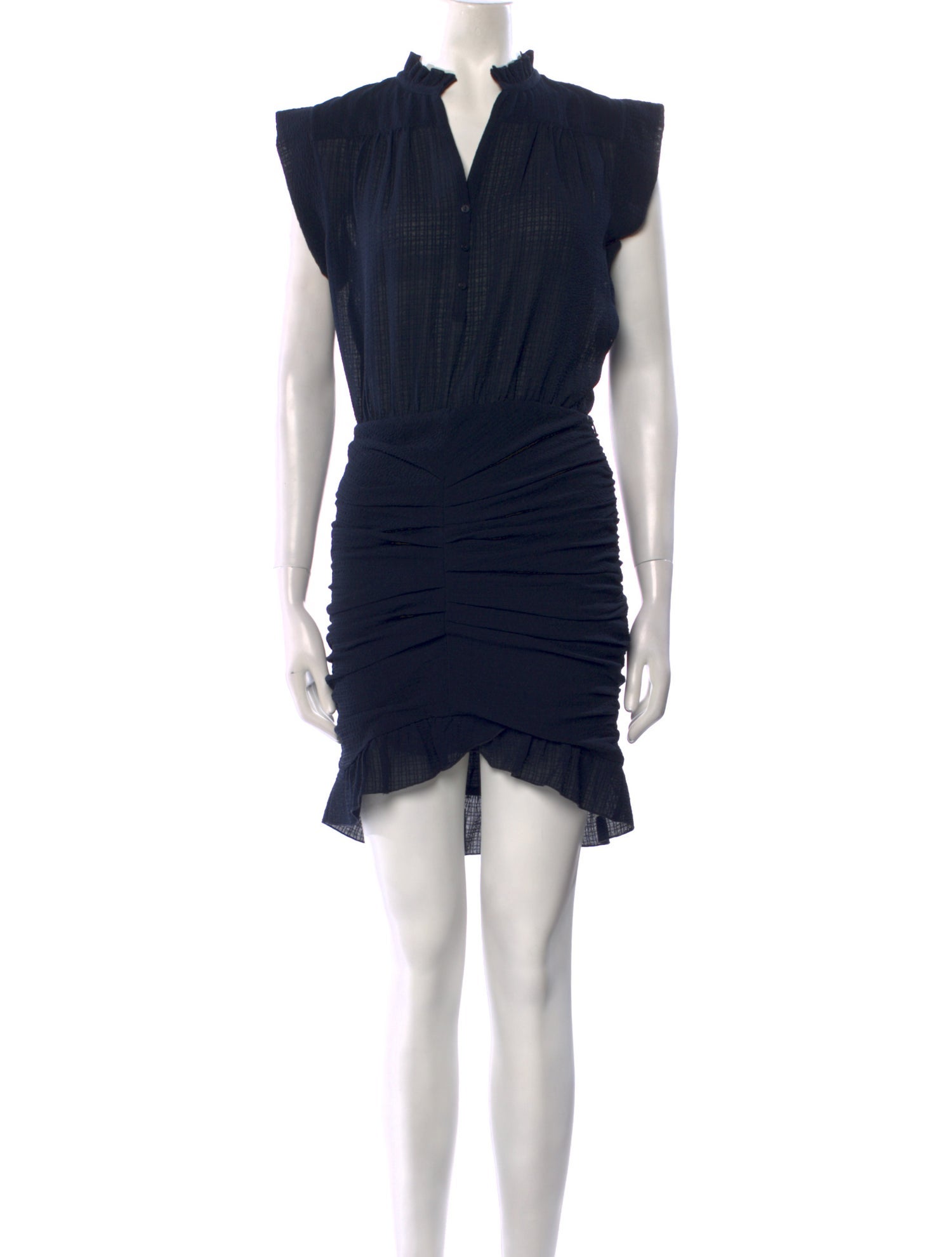 BA&SH V-Neck Mini Dress