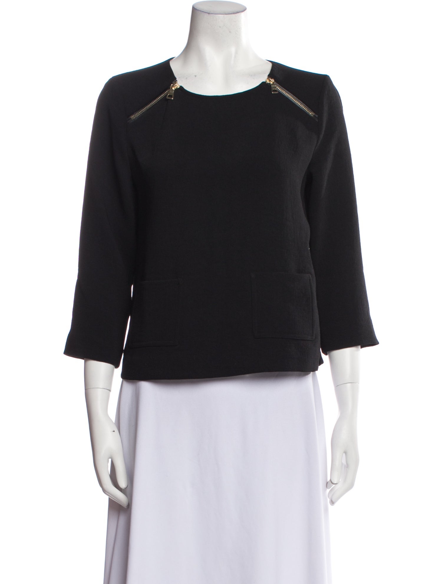 BA&SH Crew Neck Three-Quarter Sleeve Top