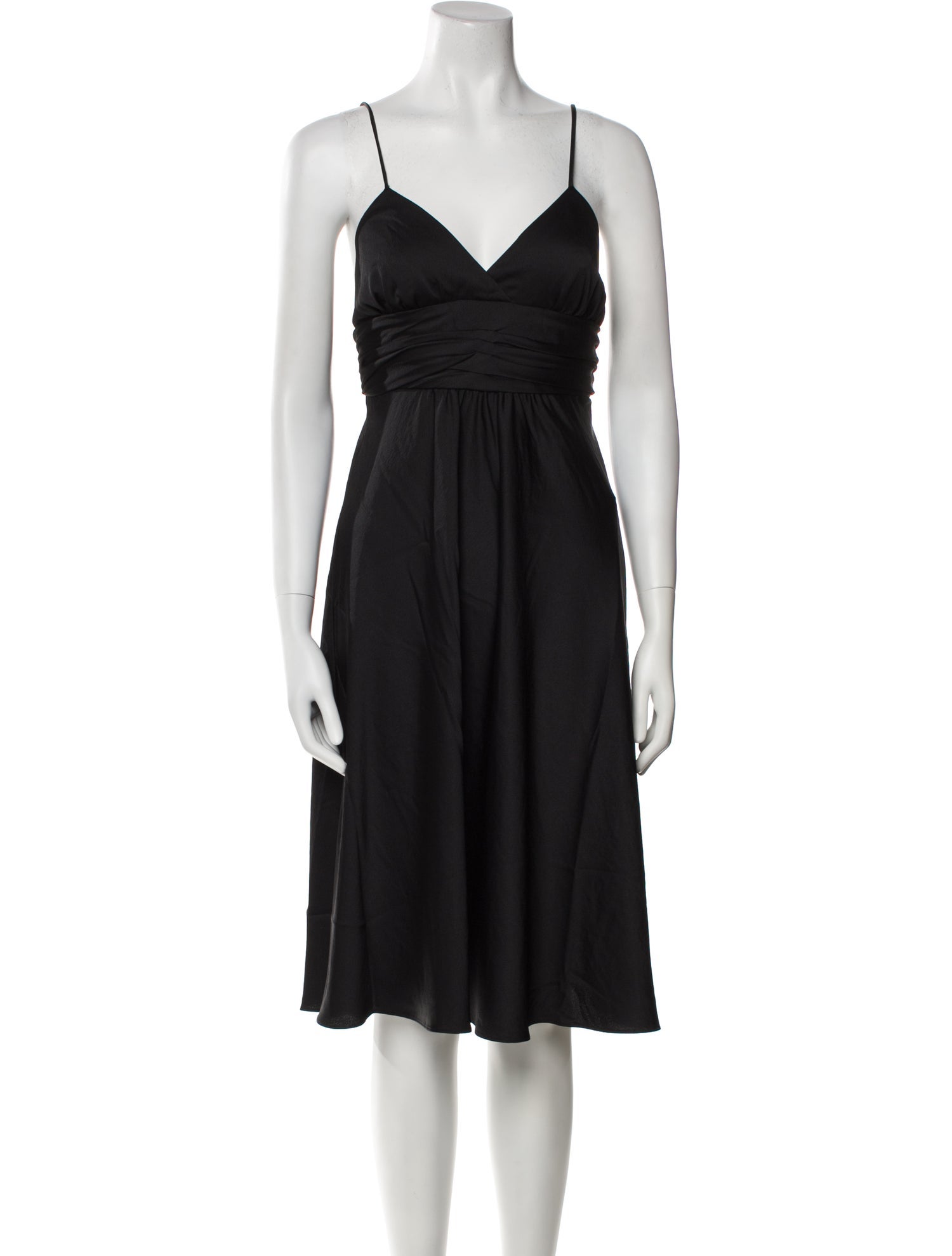 BA&SH V-Neck Knee-Length Dress