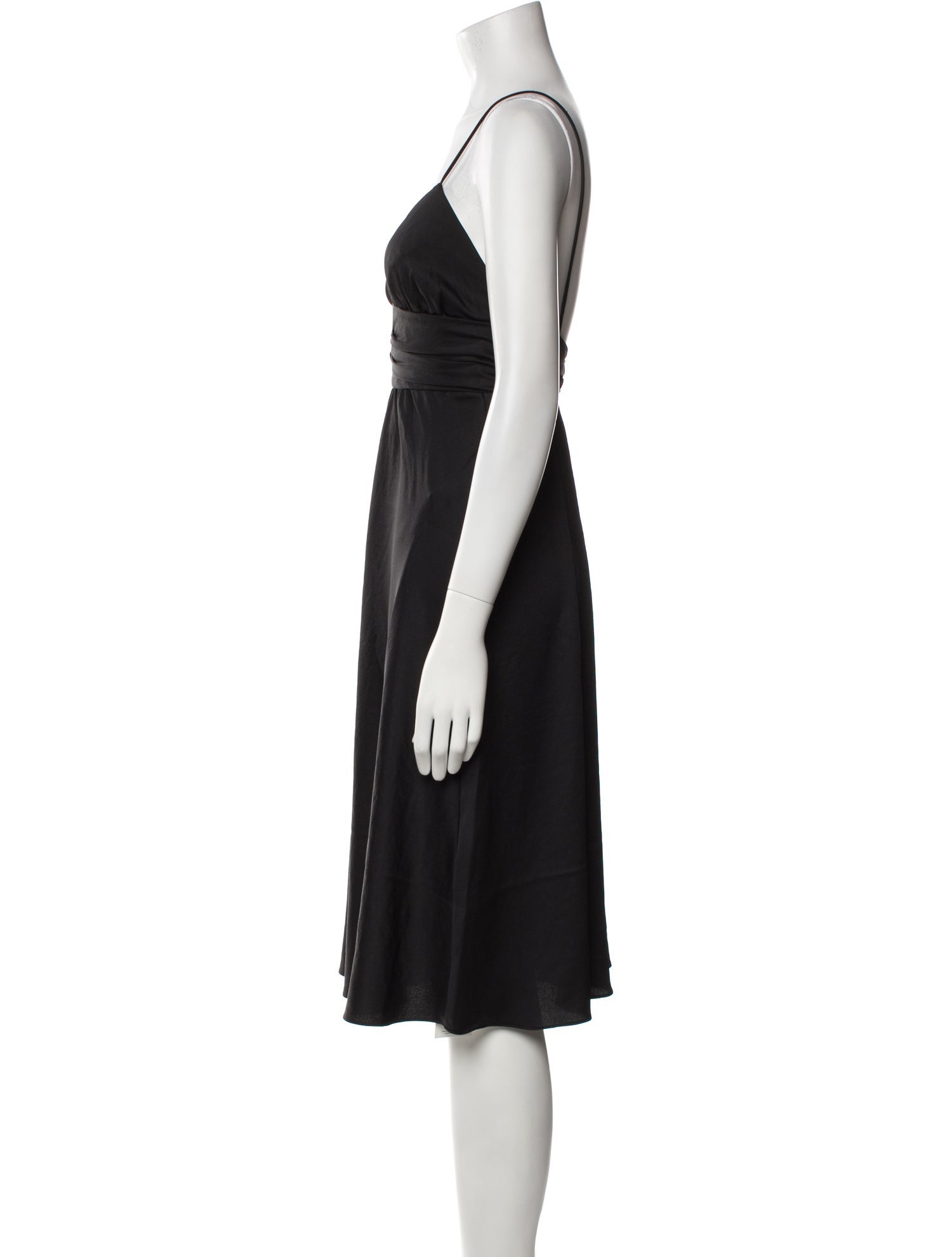 BA&SH V-Neck Knee-Length Dress