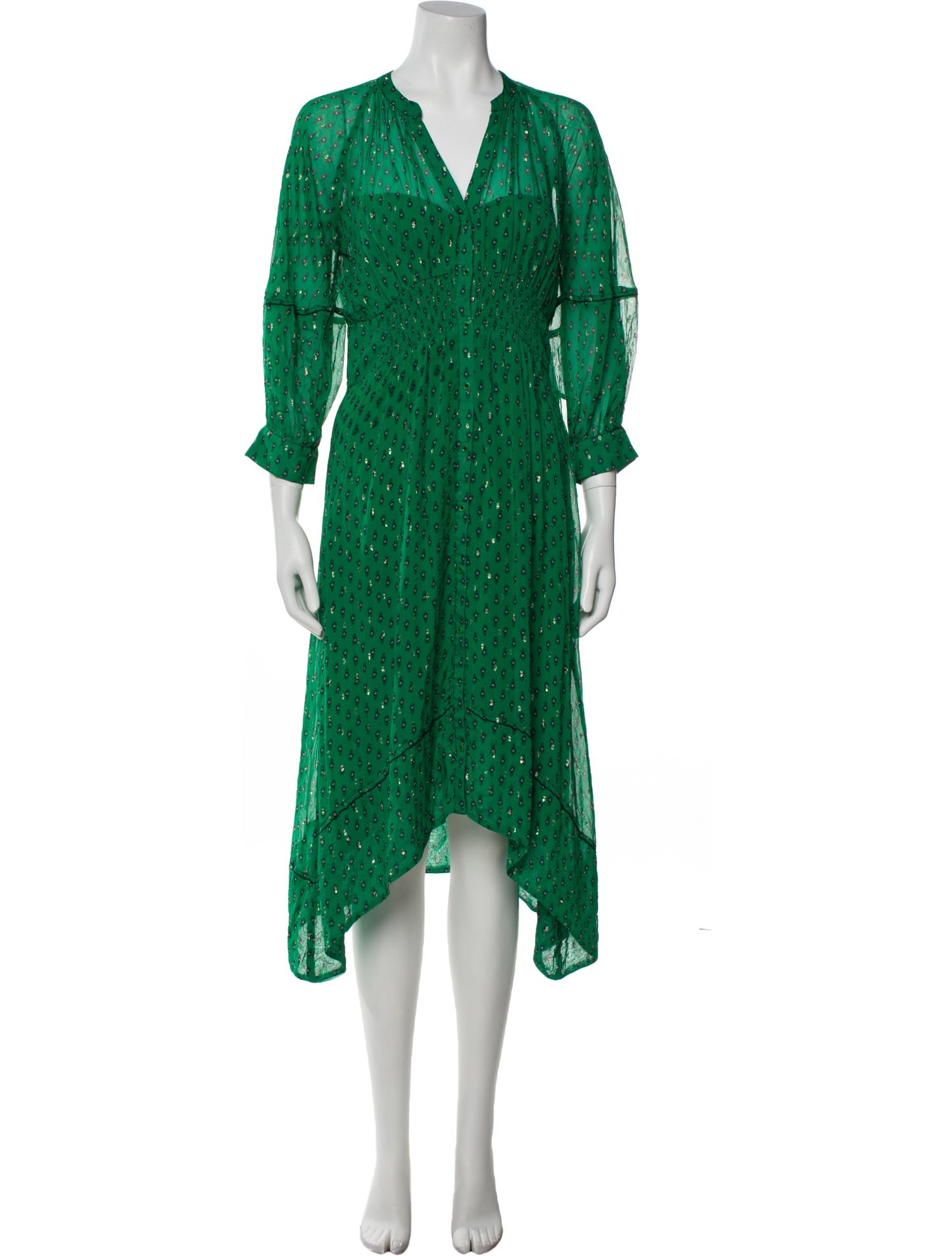 BA&SH Printed Long Dress