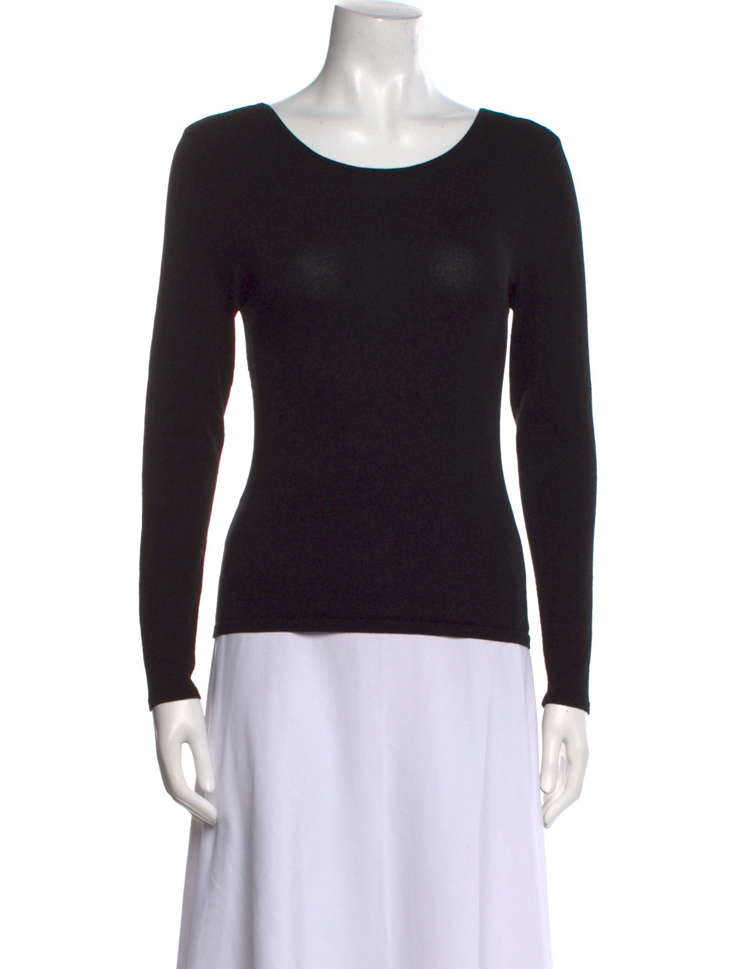 BA&SH Scoop Neck Long Sleeve Top