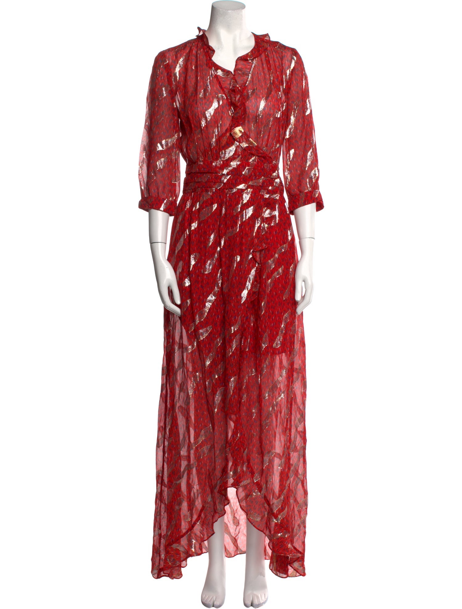BA&SH Silk Long Dress w/ Tags