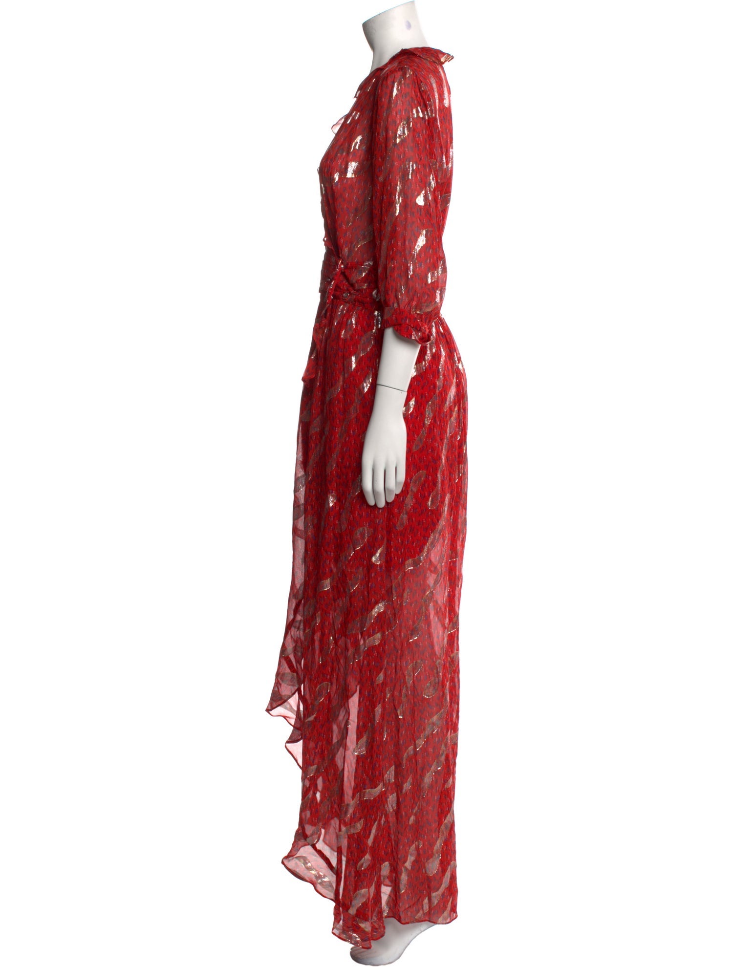 BA&SH Silk Long Dress w/ Tags