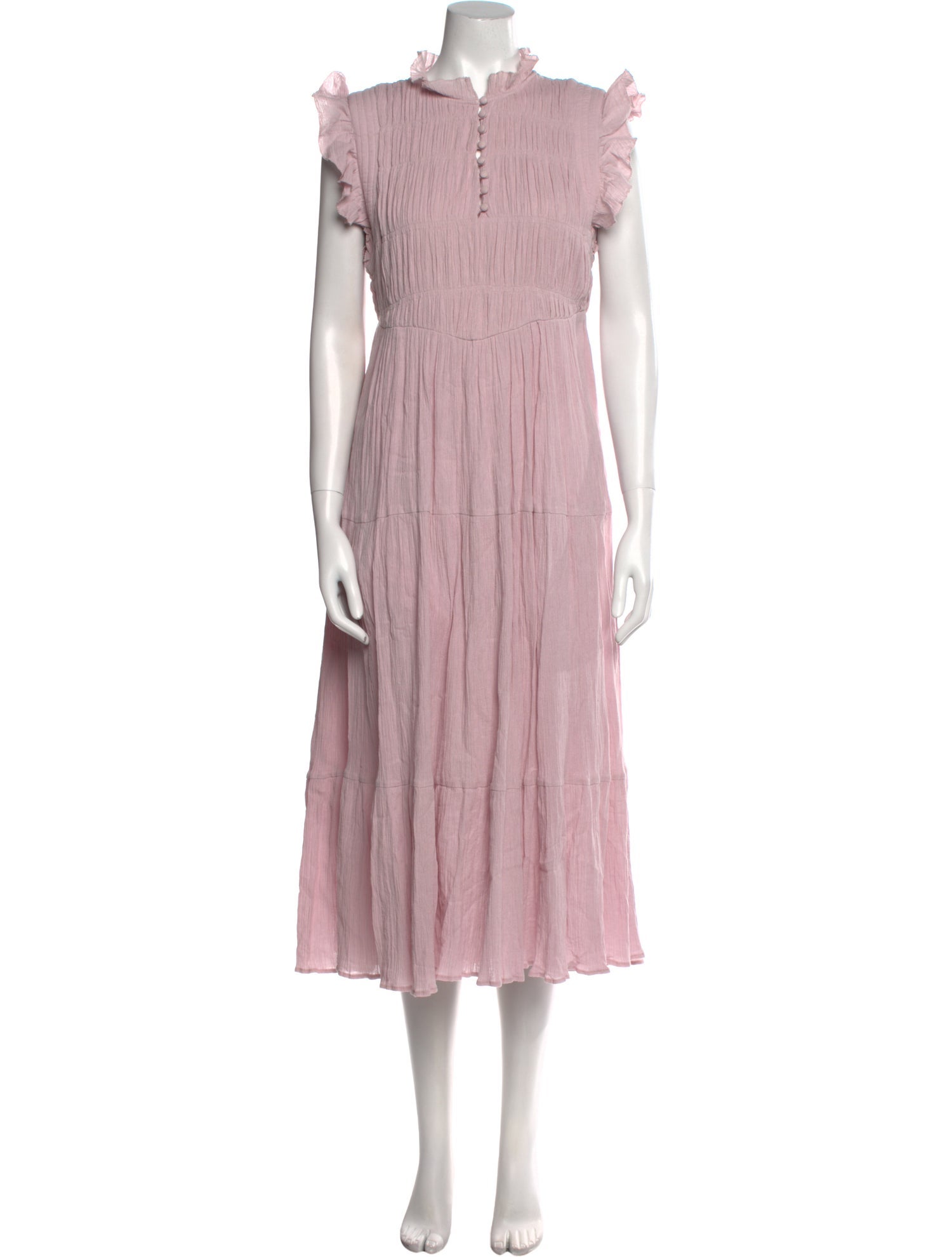 BA&SH Mock Neck Long Dress