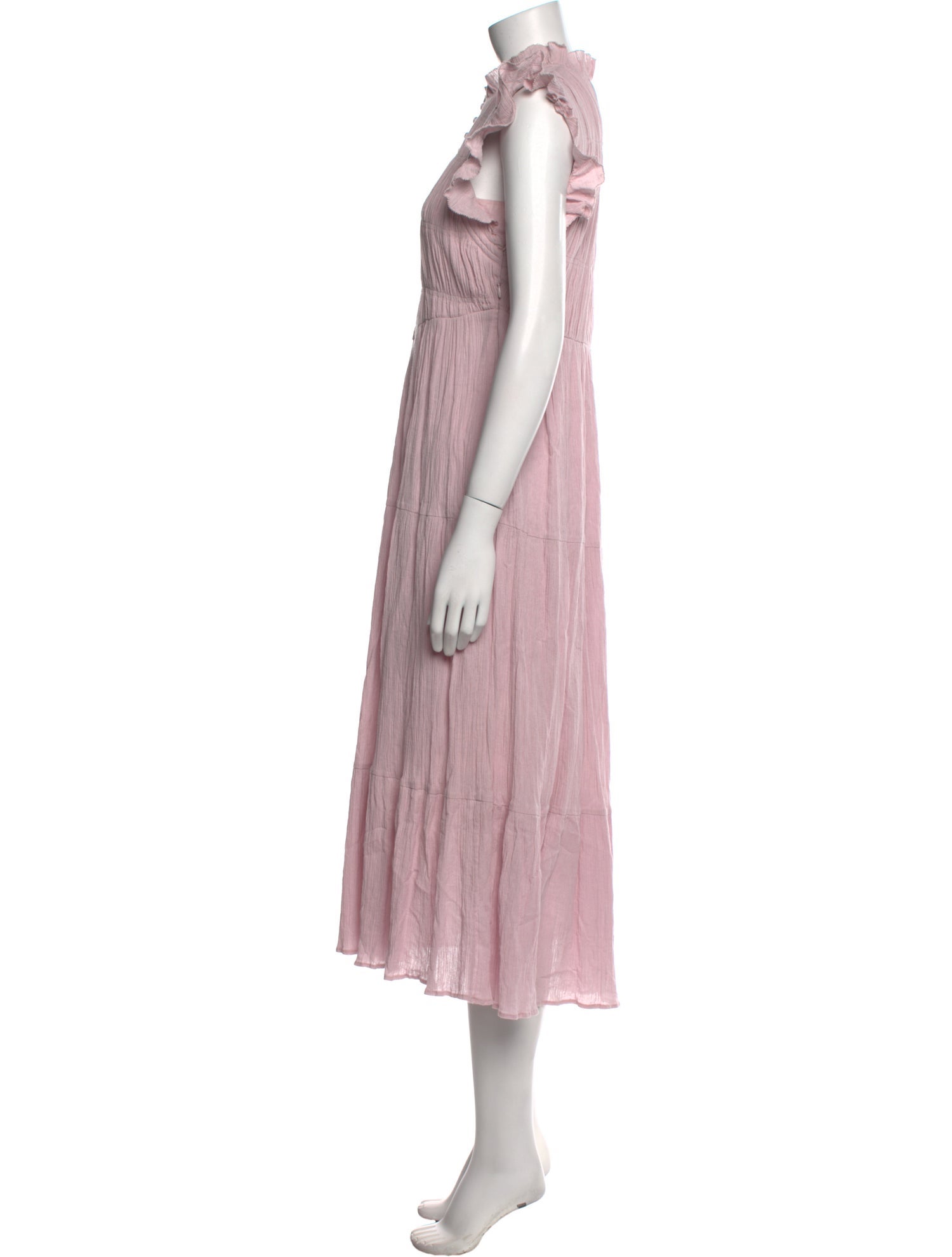 BA&SH Mock Neck Long Dress