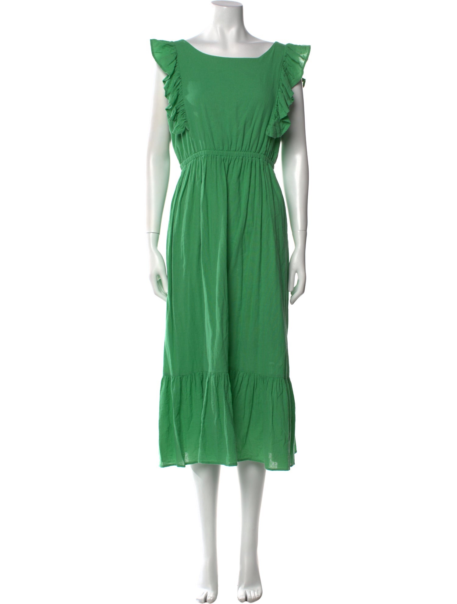 BA&SH Bateau Neckline Midi Length Dress