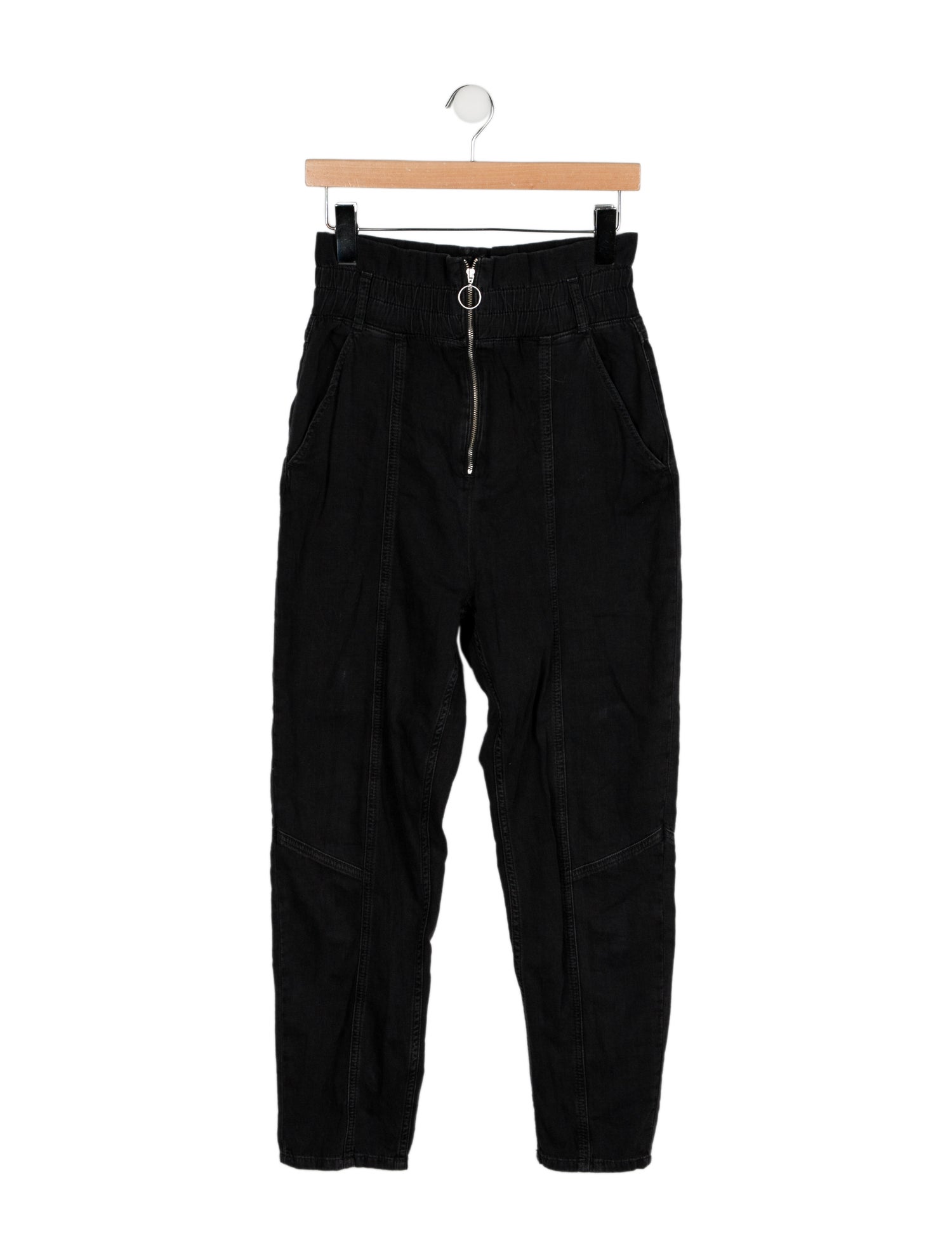 BA&SH High-Rise Straight Leg Jeans