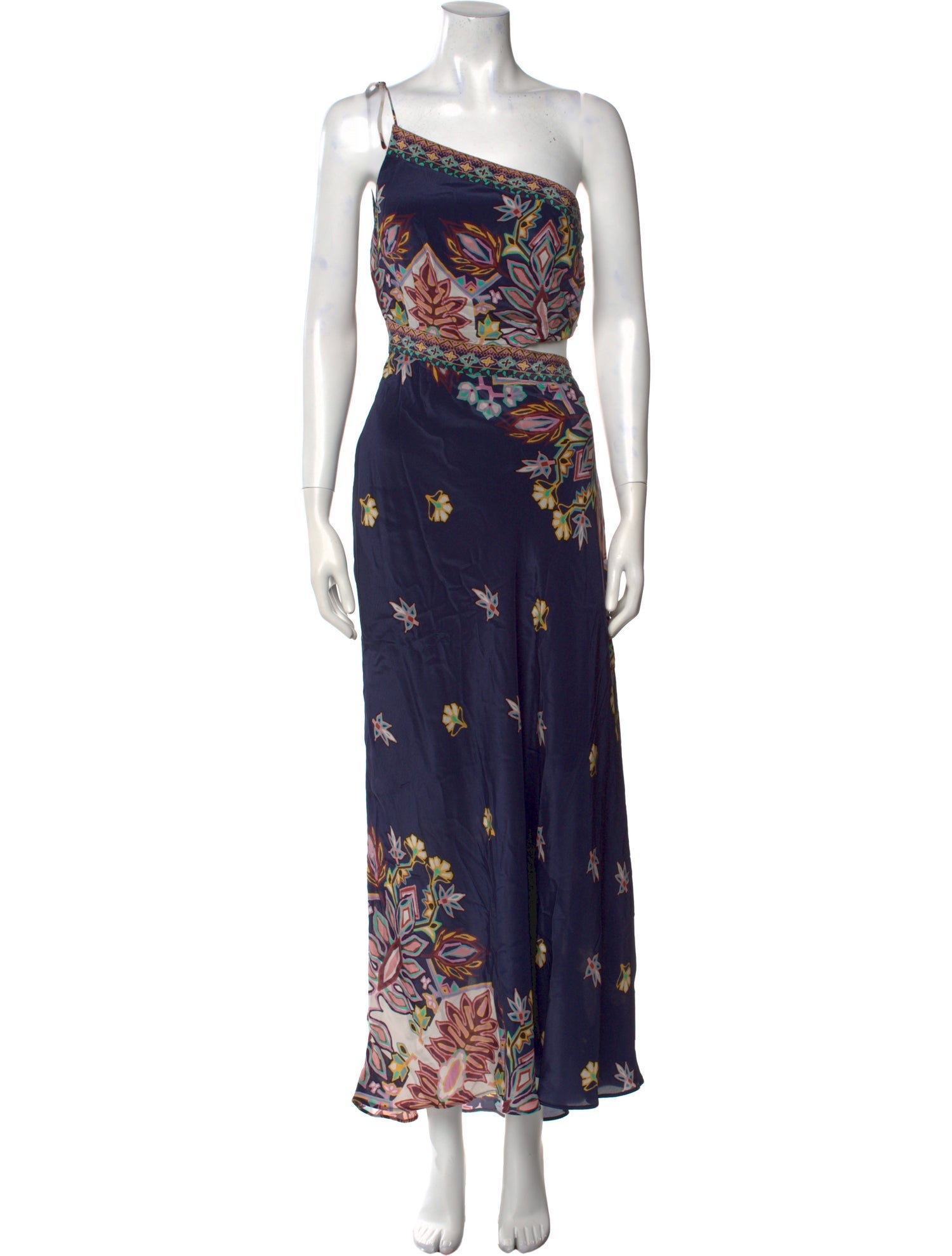 BA&SH Floral Print Long Dress