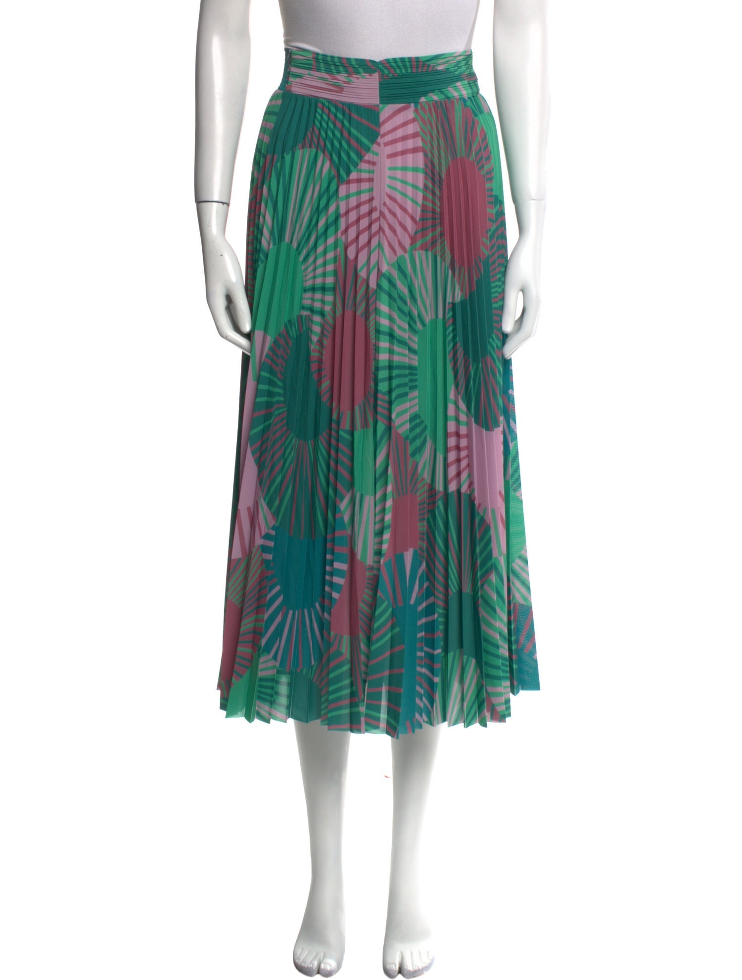 BA&SH Printed Midi Length Skirt