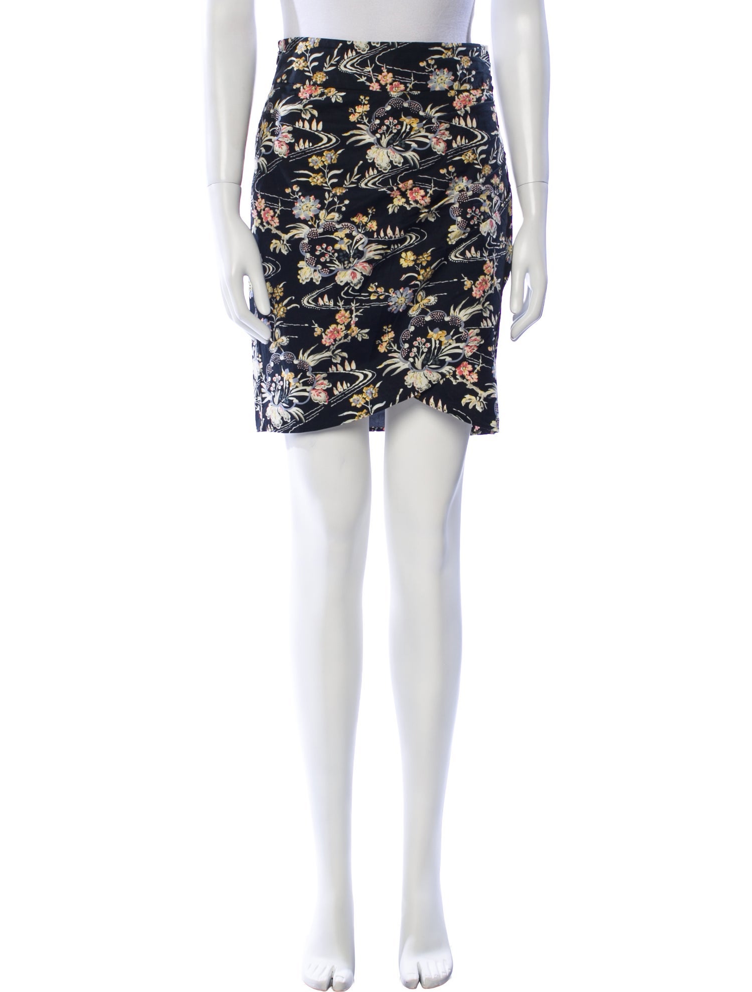 BA&SH Floral Print Mini Skirt