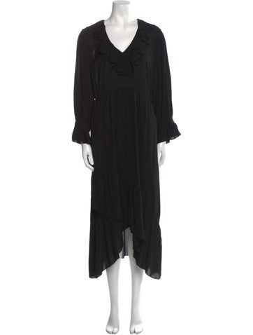 Ba&Sh Dresses V-Neck Midi Length Dress US 2 | XS