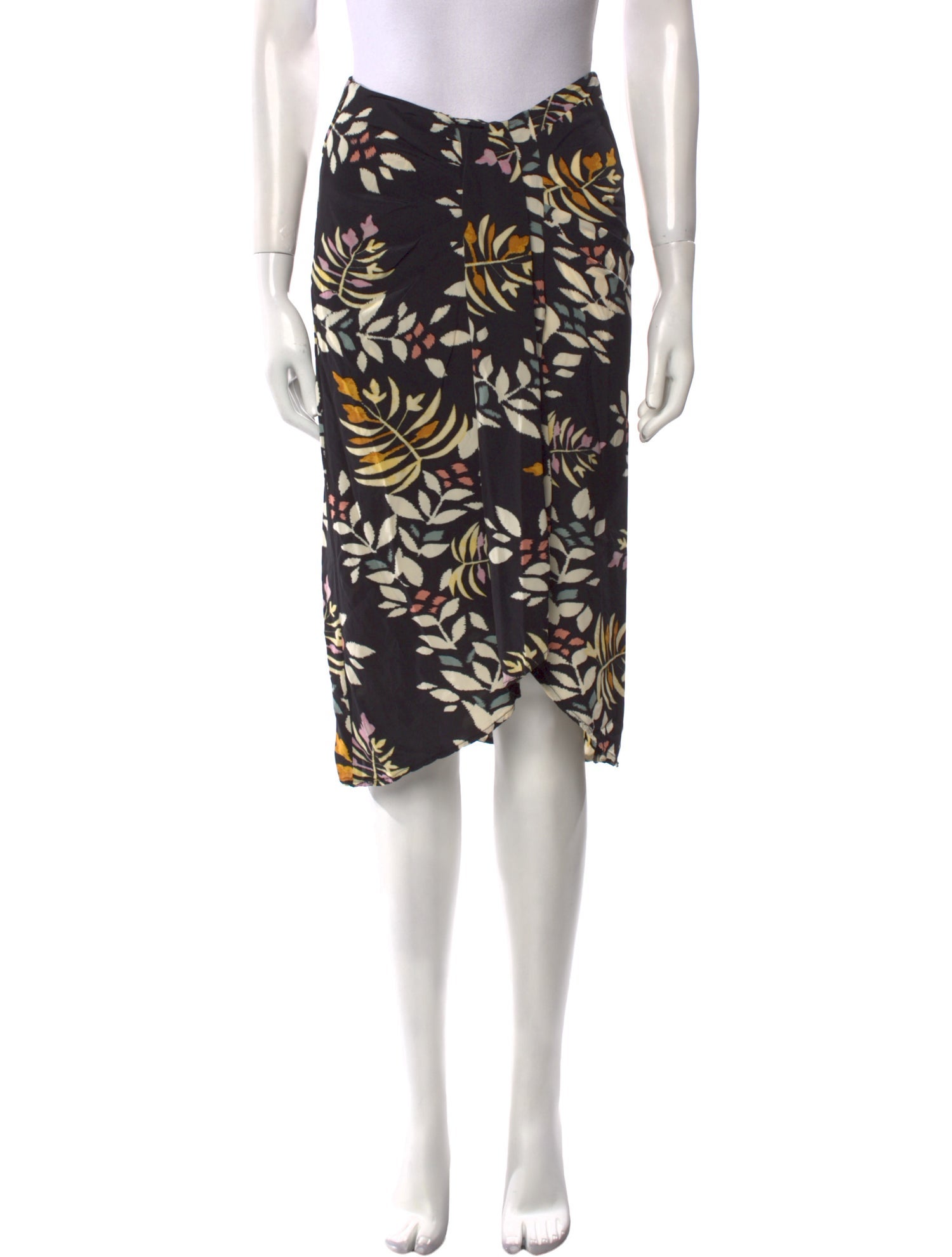 BA&SH Floral Print Knee-Length Skirt