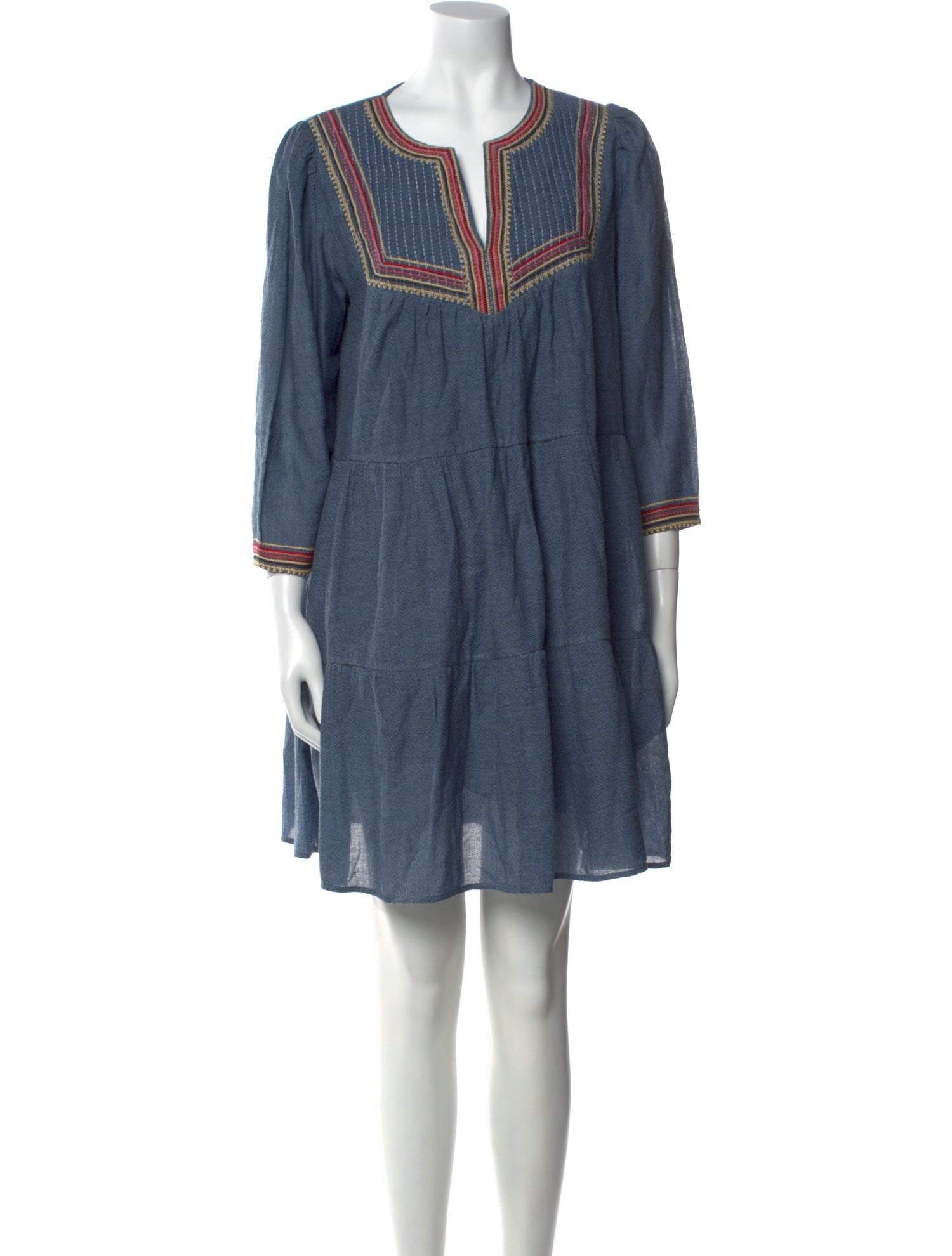 BA&SH V-Neck Mini Dress