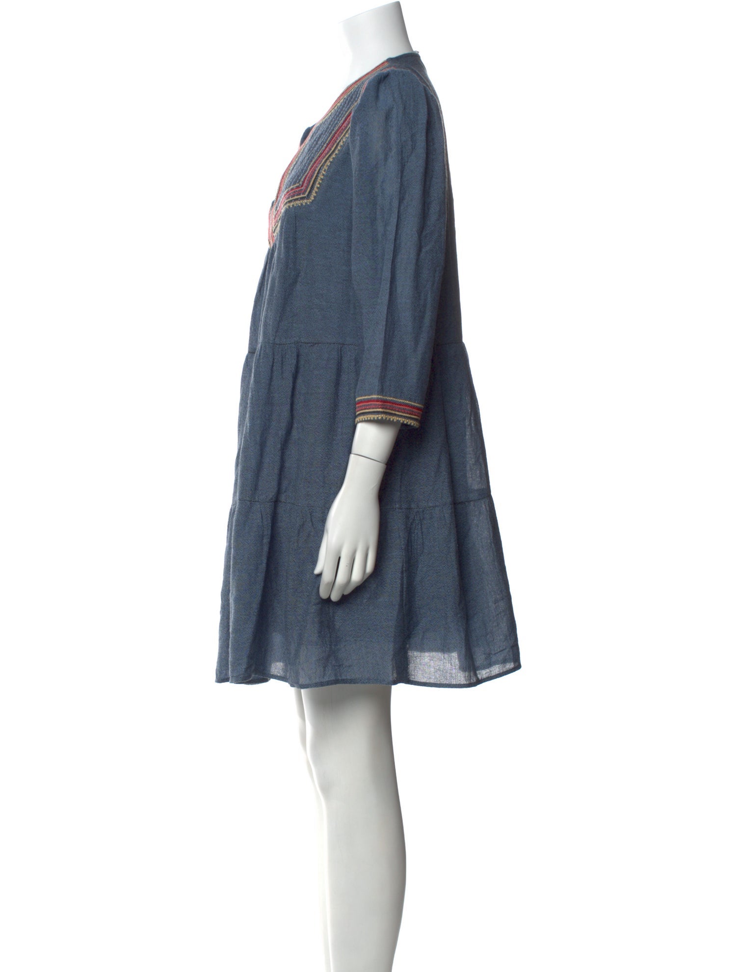 BA&SH V-Neck Mini Dress