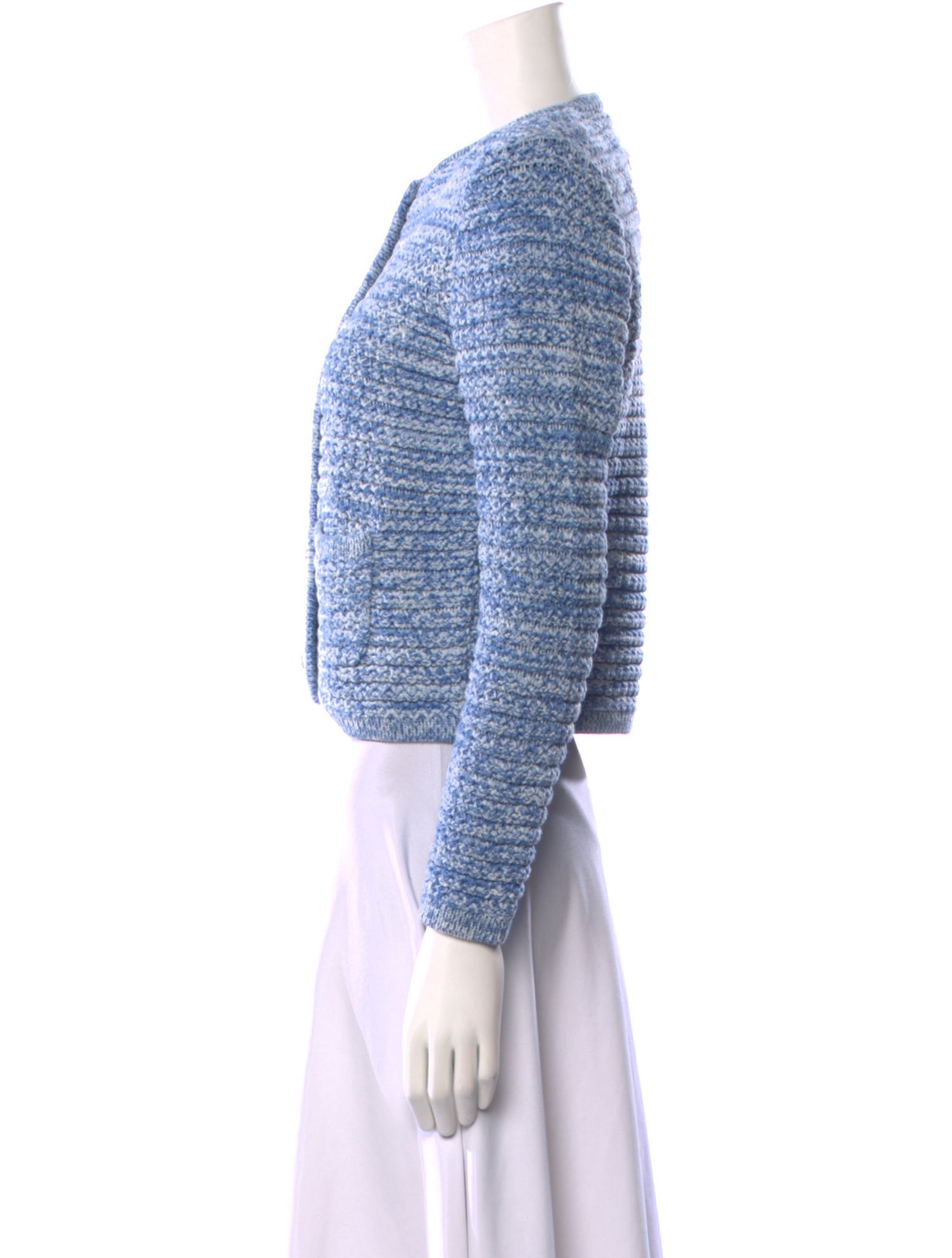BA&SH Tweed Pattern Crew Neck Sweater
