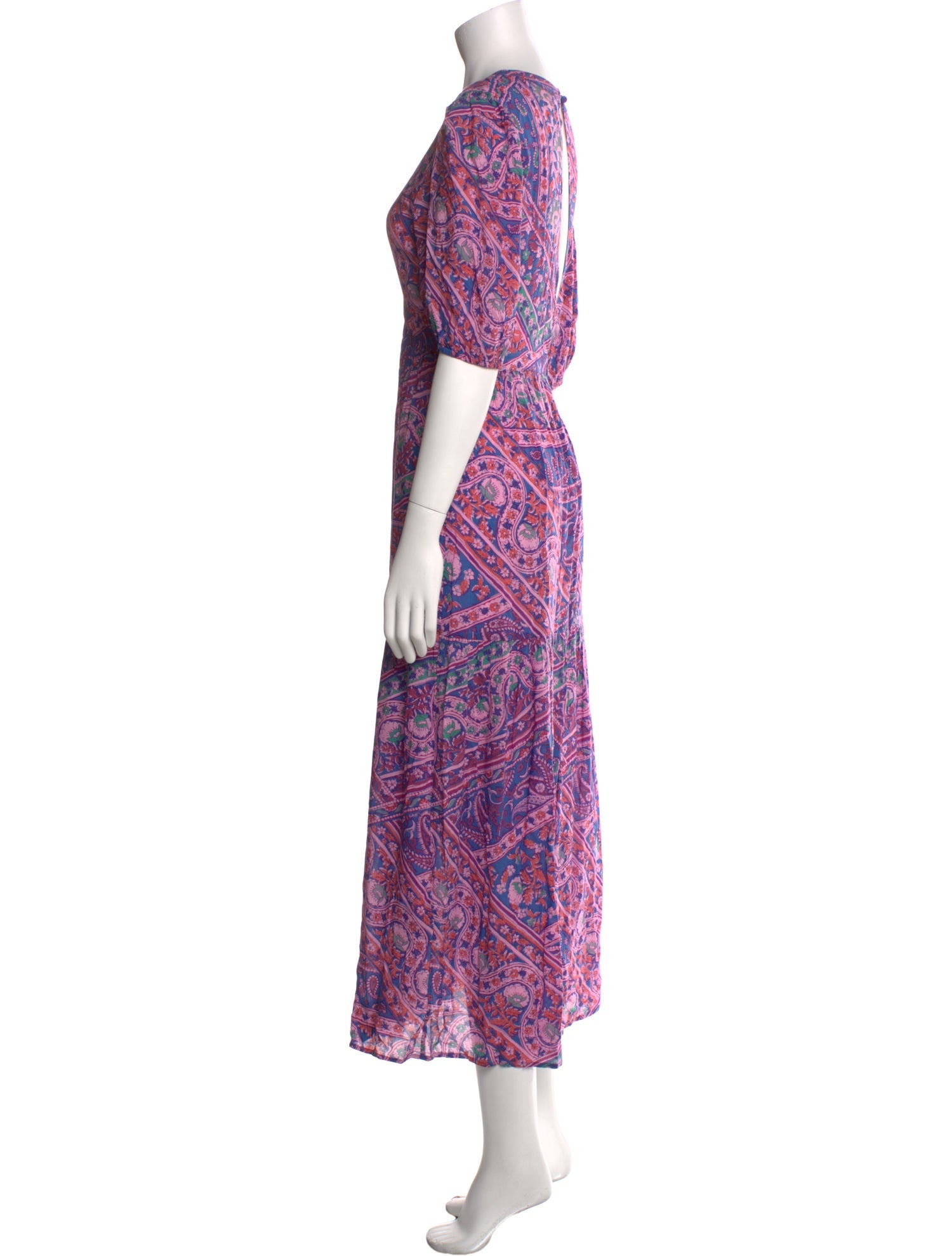 BA&SH Paisley Print Long Dress