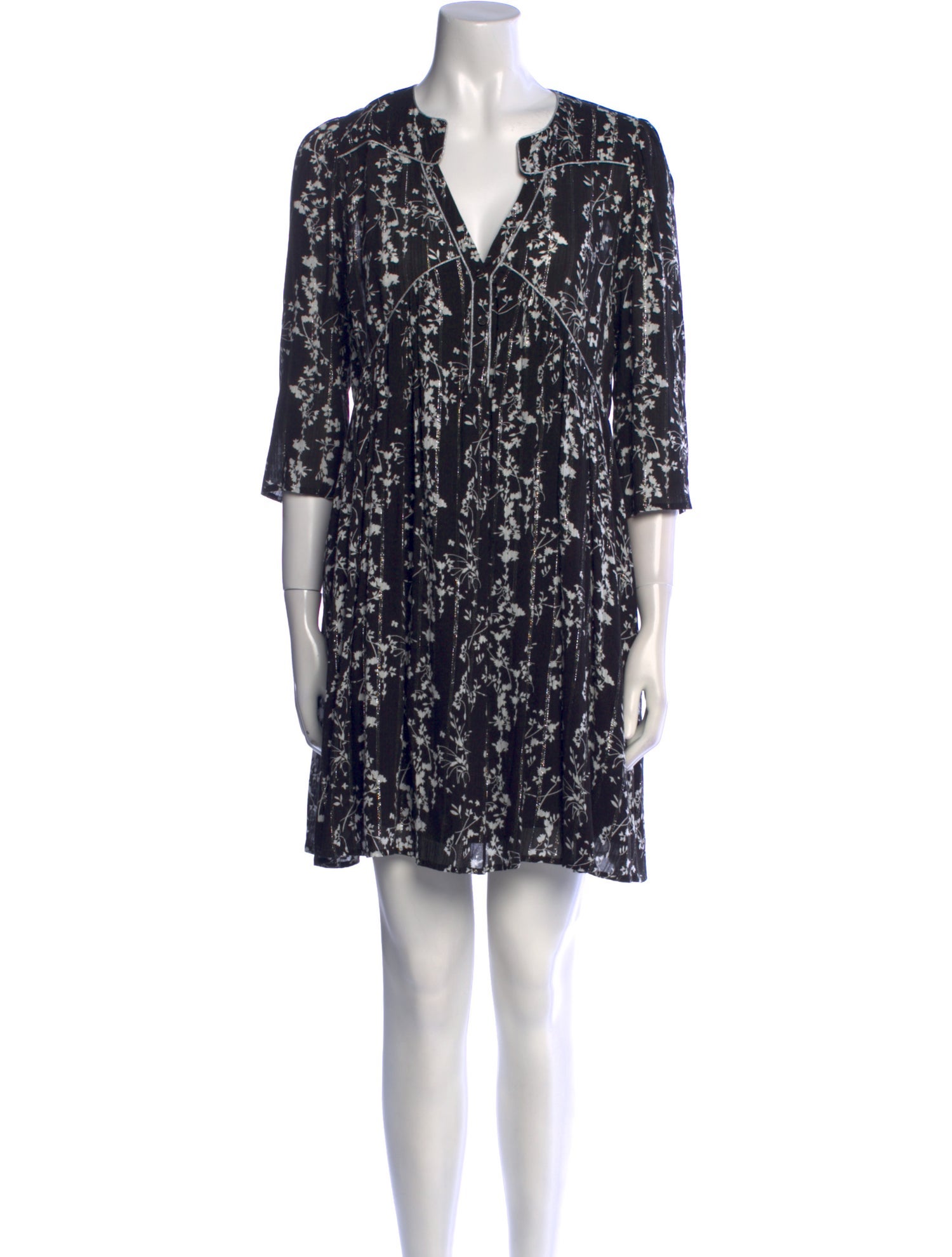 BA&SH Floral Print Mini Dress