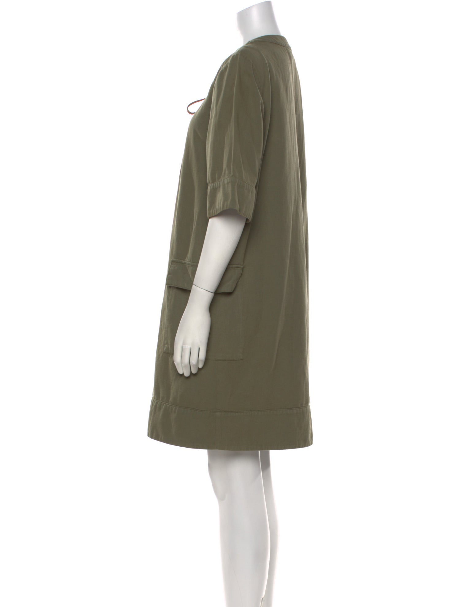 BA&SH Tie Neck Knee-Length Dress