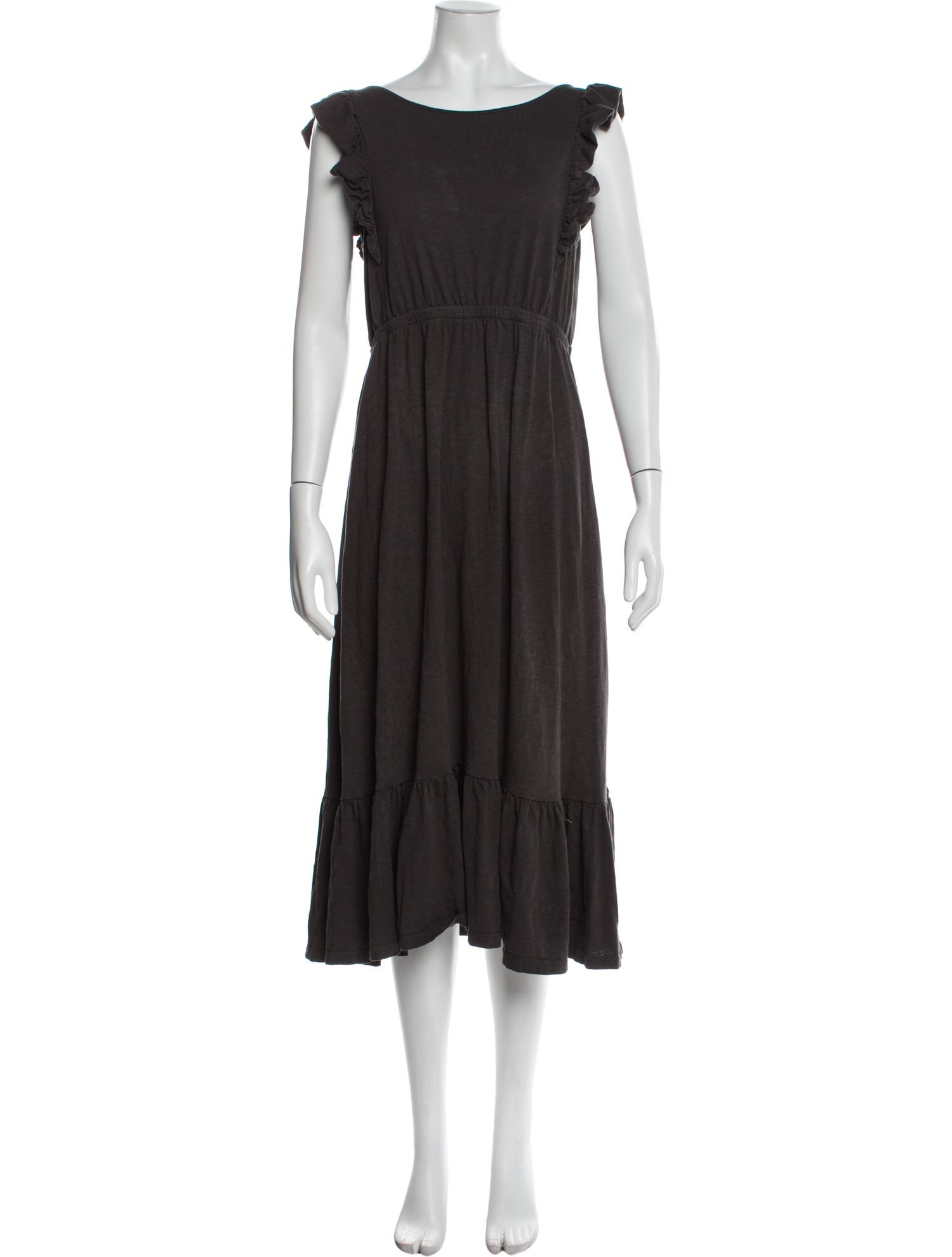 BA&SH Bateau Neckline Midi Length Dress