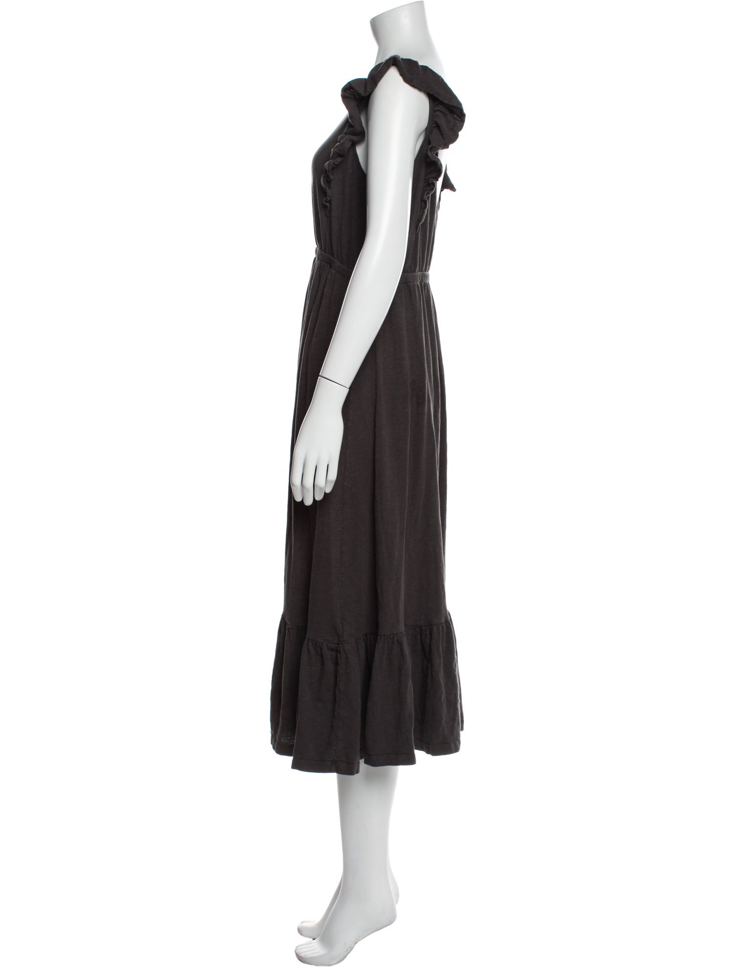 BA&SH Bateau Neckline Midi Length Dress
