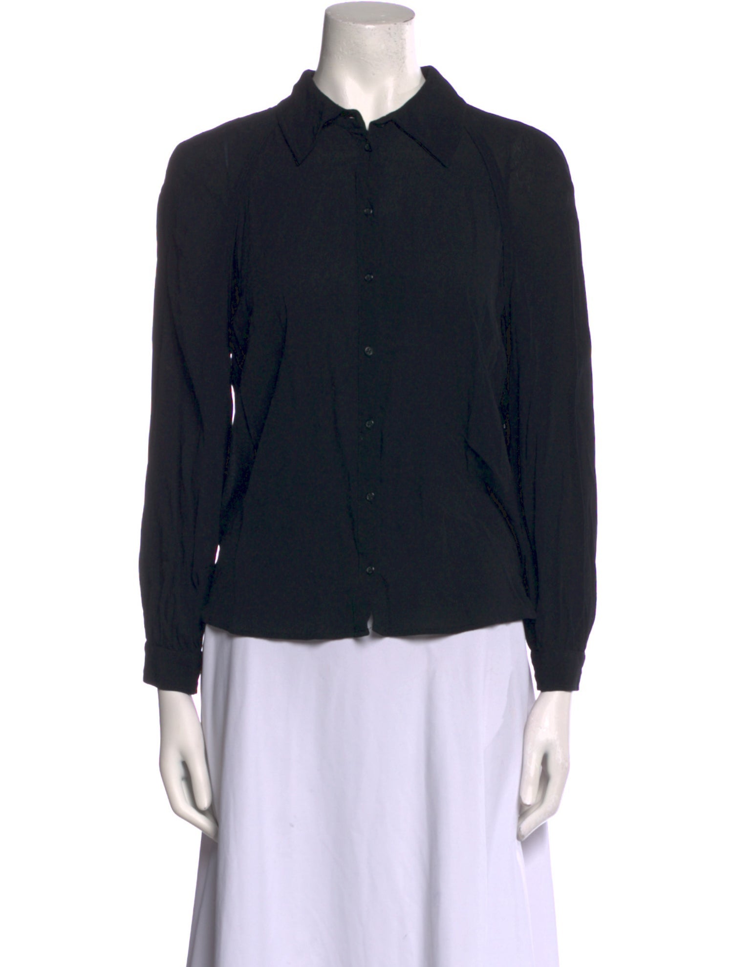 BA&SH Long Sleeve Button-Up Top