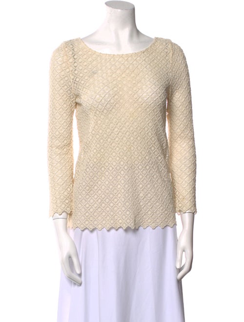 BA&SH Scoop Neck Three-Quarter Sleeve Top